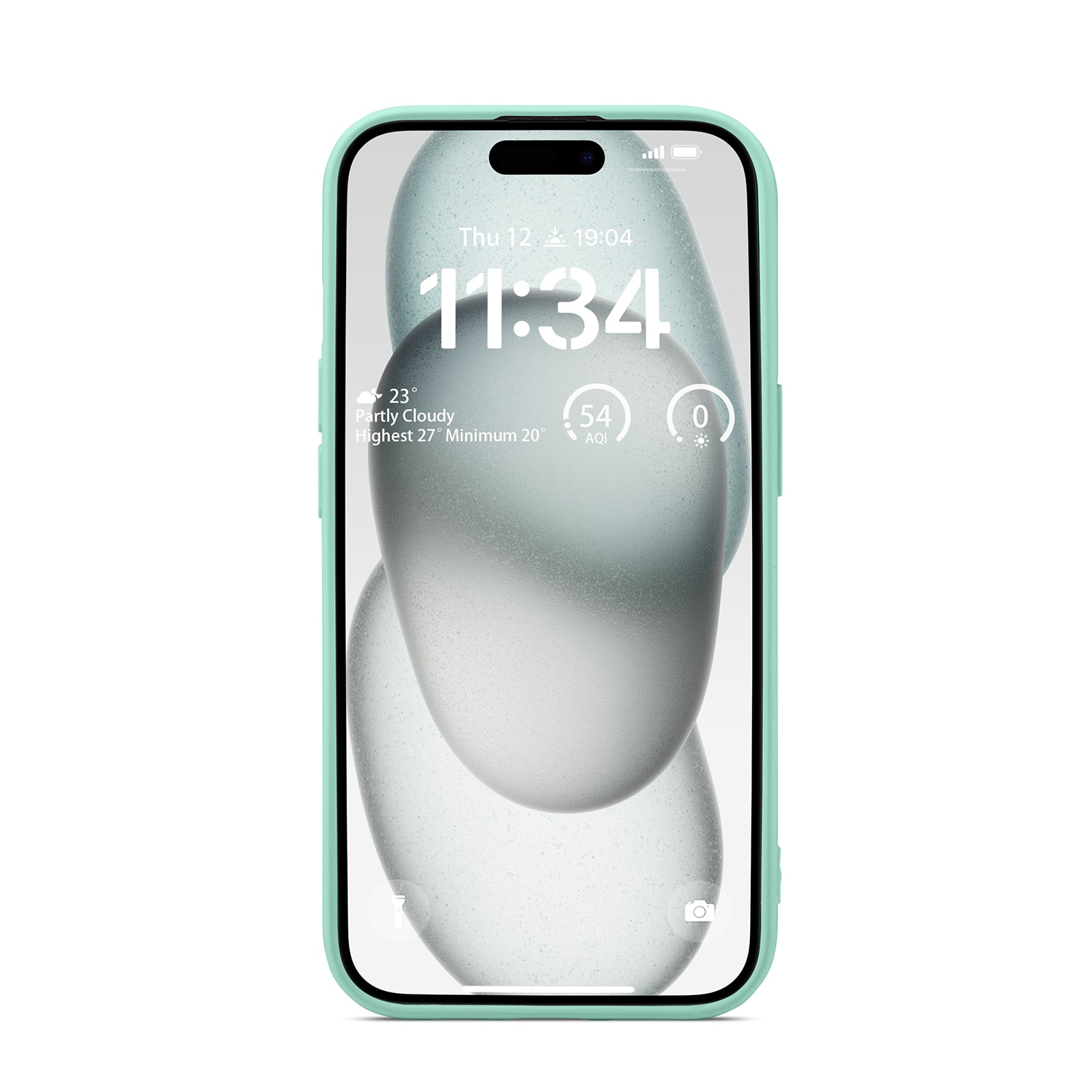 Coque TPU iPhone 13, vert