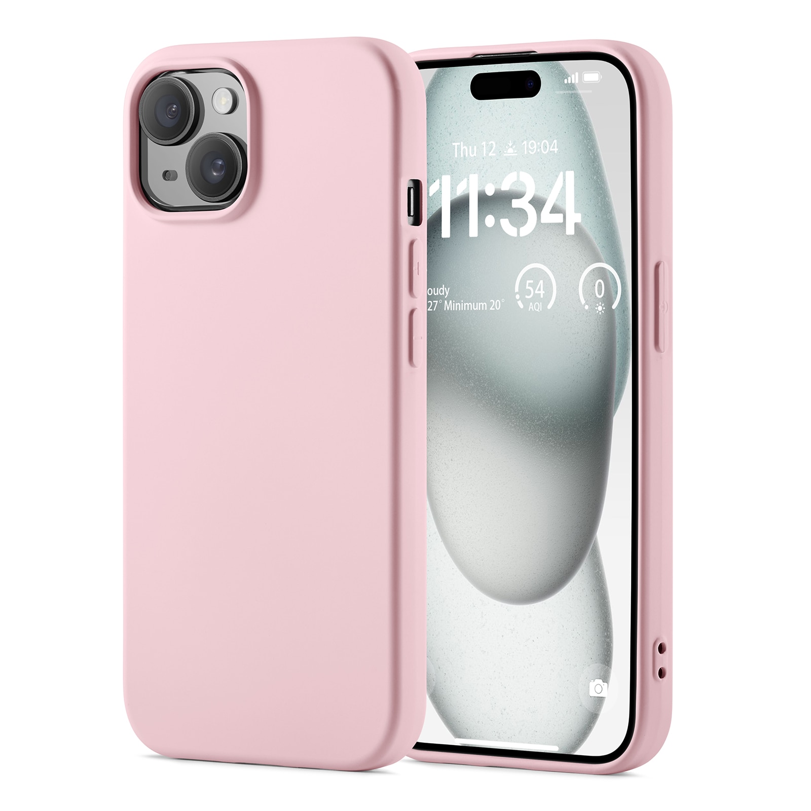 Coque TPU iPhone 14, rose