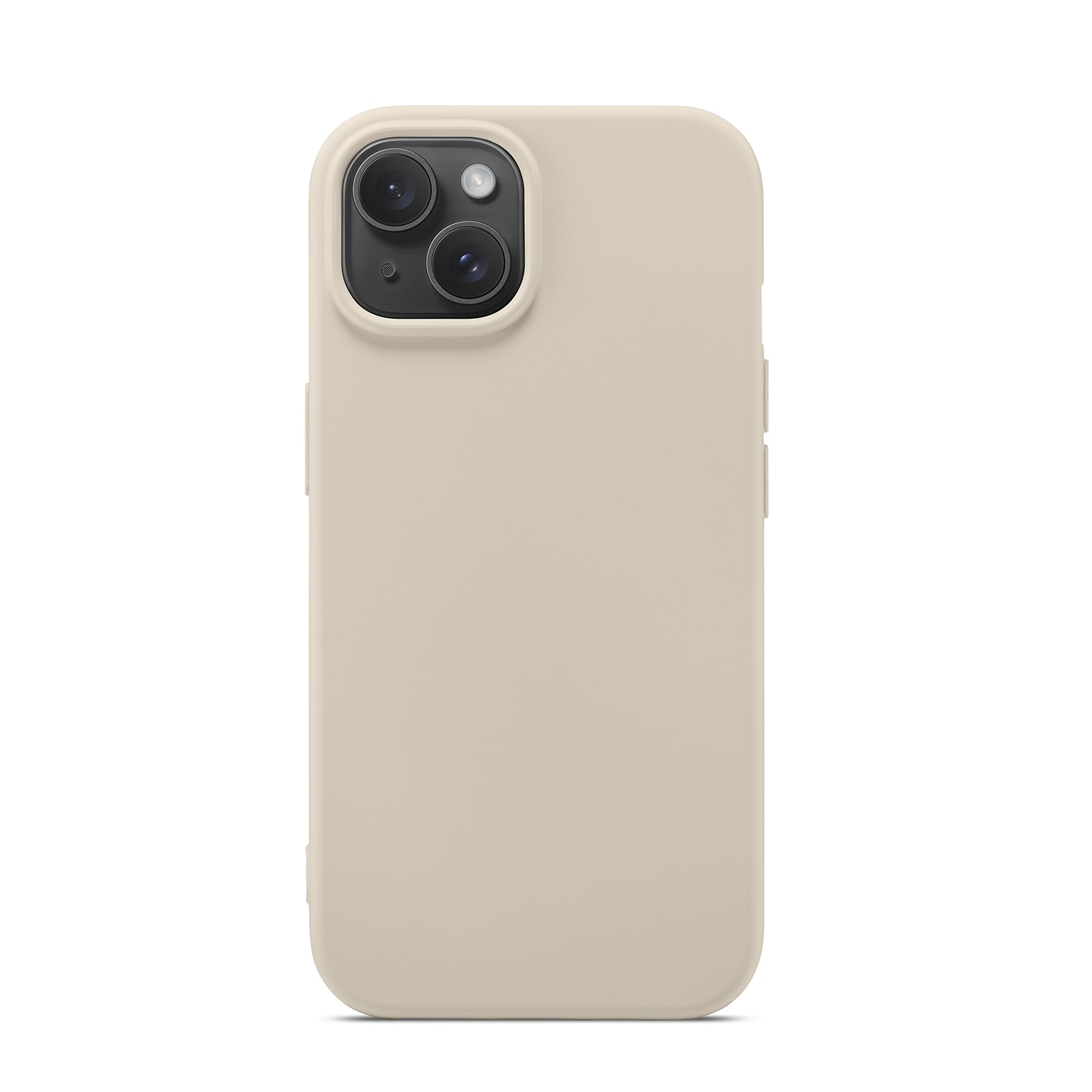 Coque TPU iPhone 15, beige