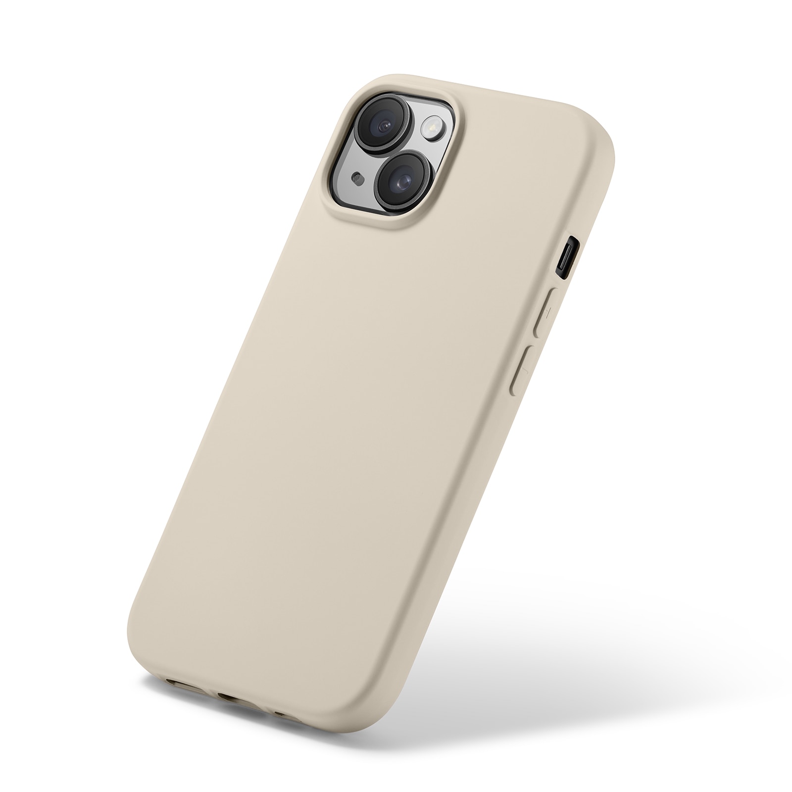 Coque TPU iPhone 15, beige