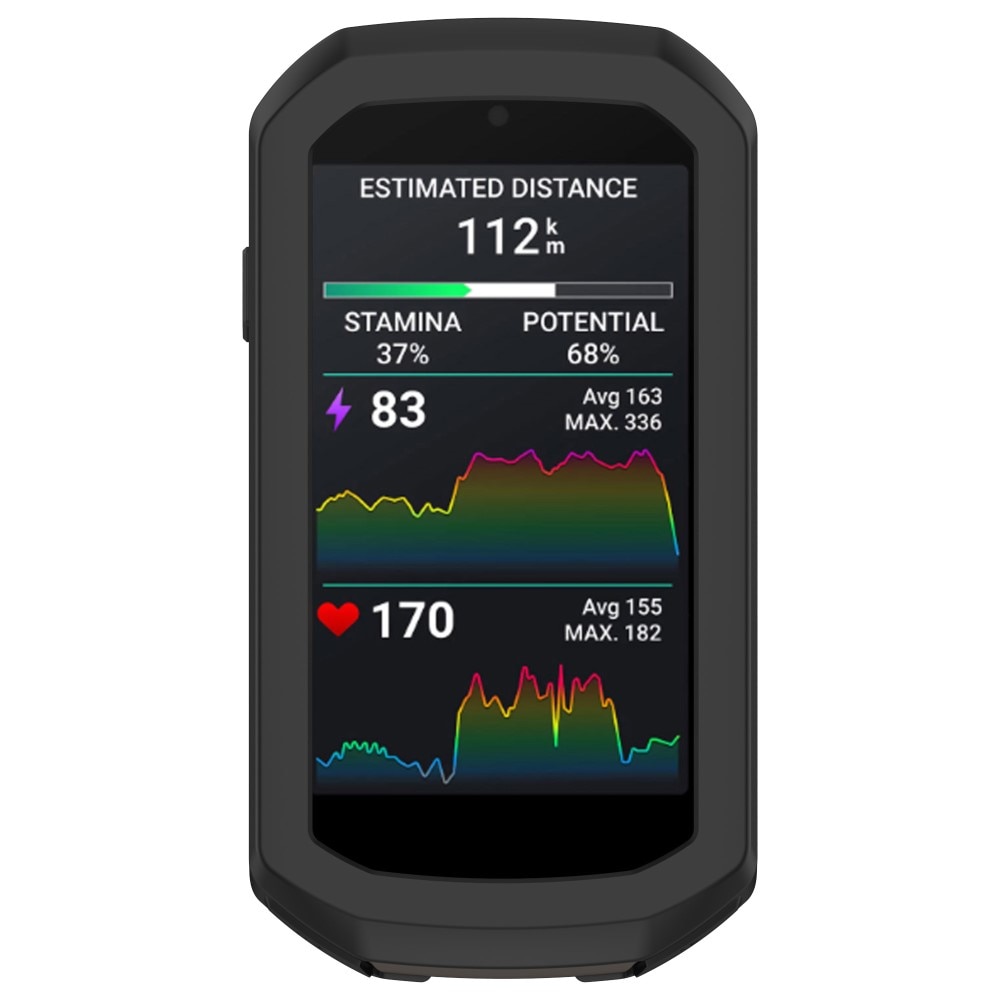 Coque en silicone Garmin Edge 1050, noir