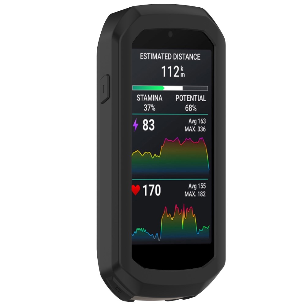 Coque en silicone Garmin Edge 1050, noir