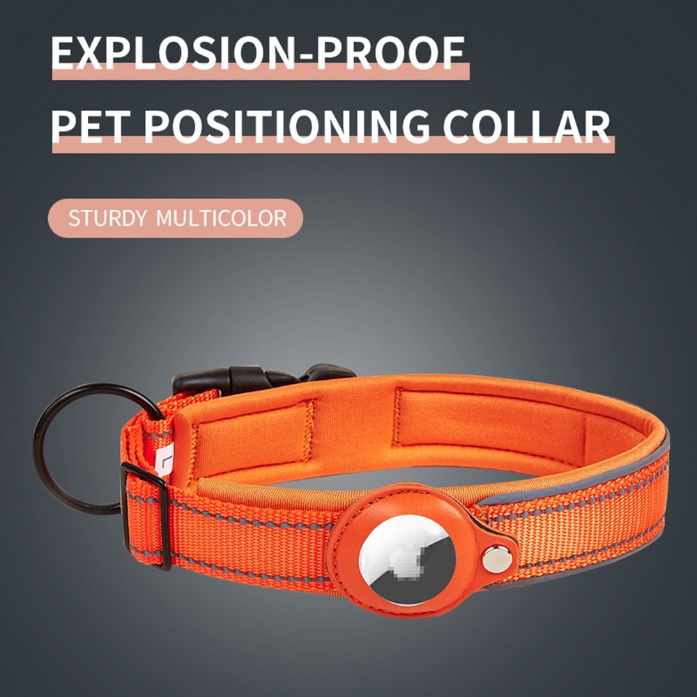 Apple AirTag Collier pour Chien avec Réflecteur M, noir