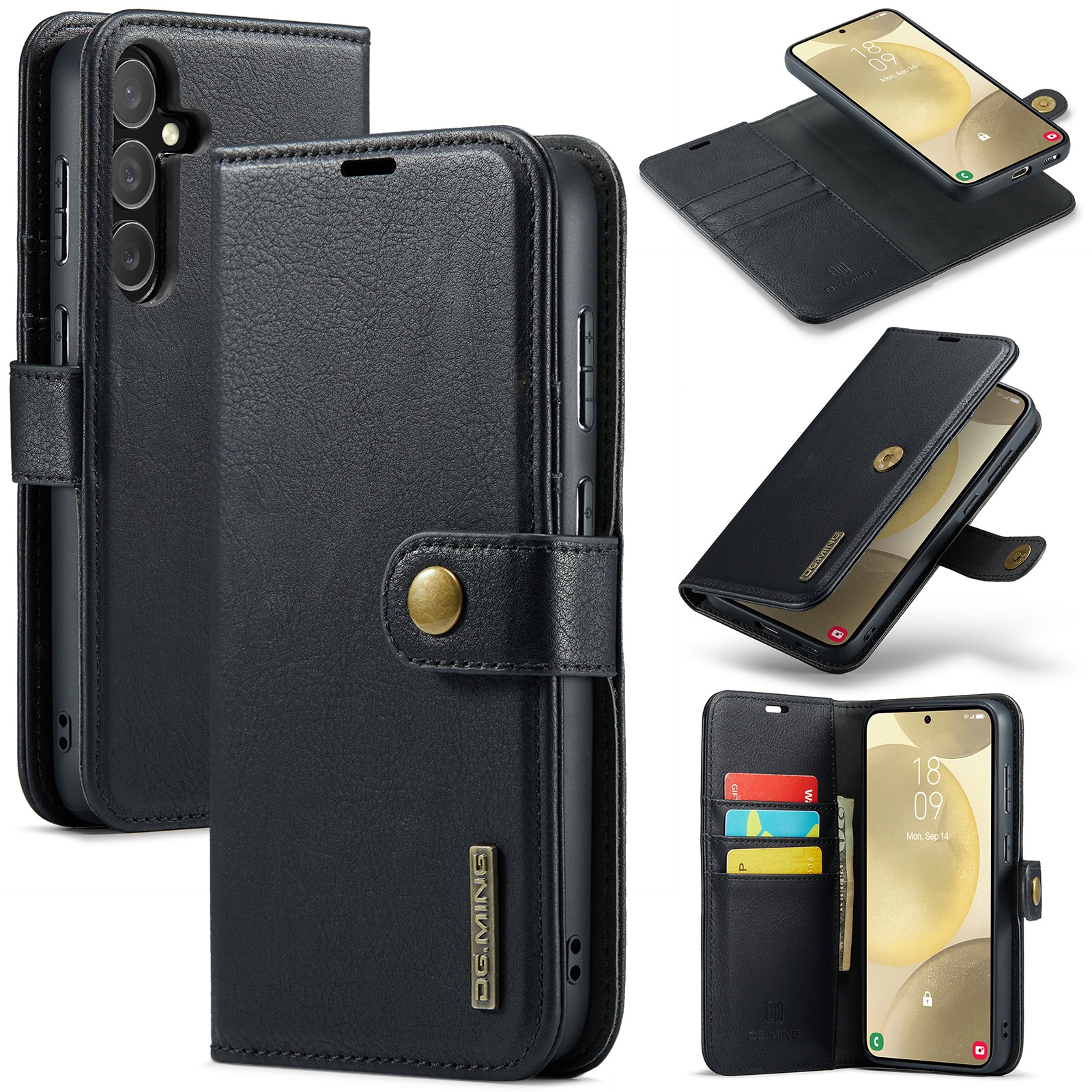 Étui portefeuille Magnet Wallet Samsung Galaxy S25 Plus, Black