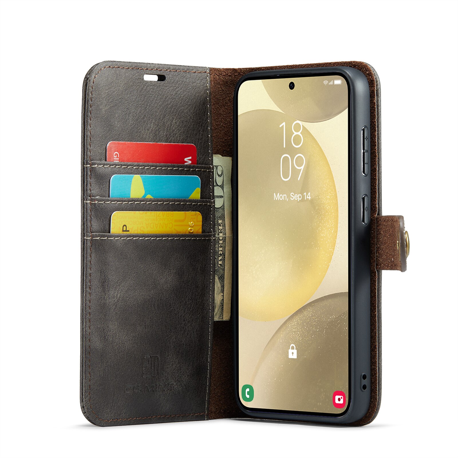 Étui portefeuille Magnet Wallet Samsung Galaxy A56, Cognac