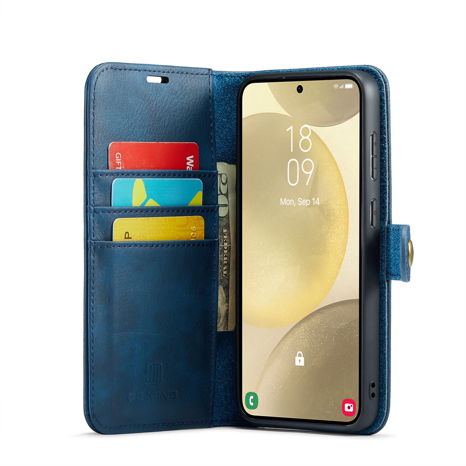 Étui portefeuille Magnet Wallet Samsung Galaxy A56, Cognac