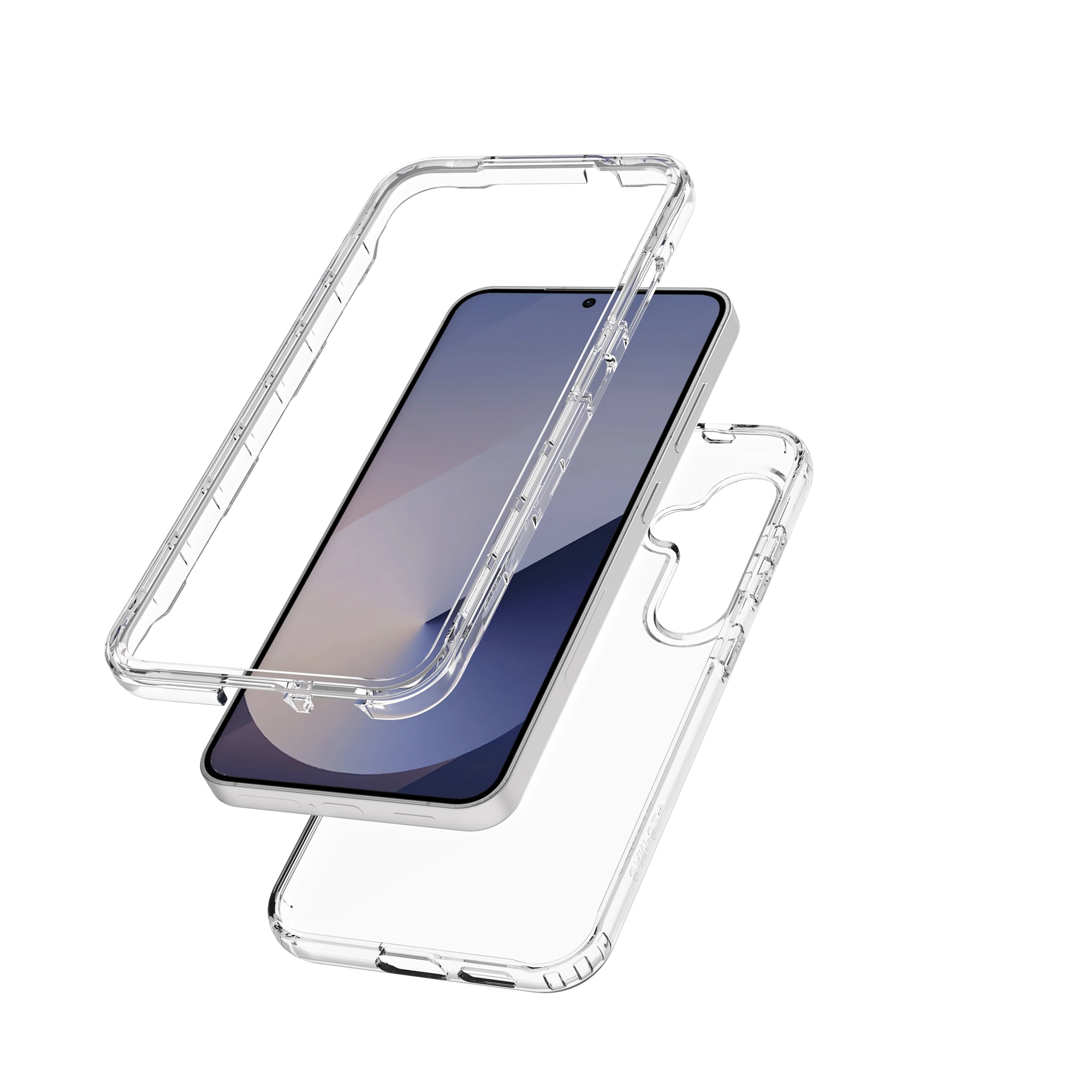 Coque de couverture complète Samsung Galaxy S25, transparent