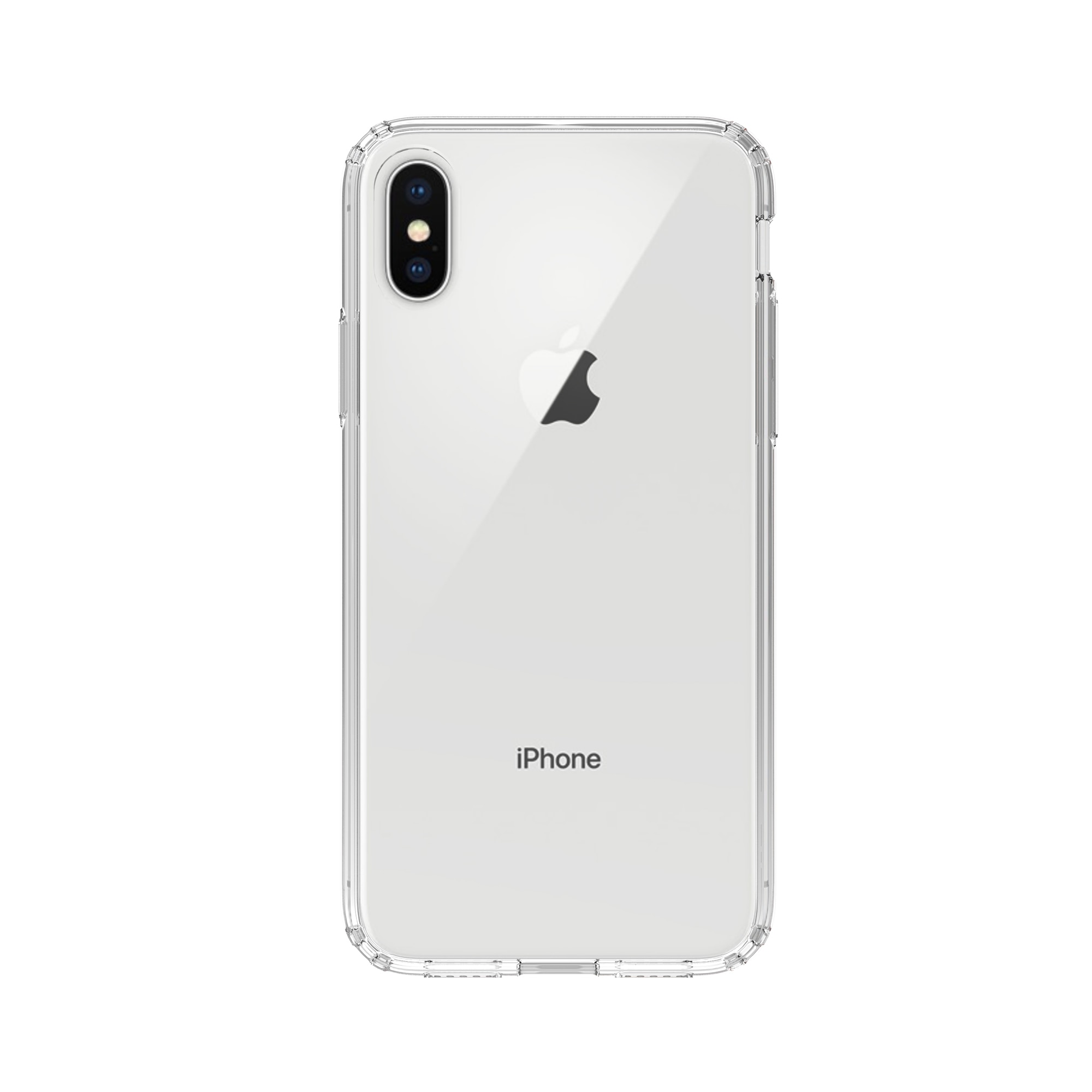 Coque hybride pour iPhone X/XS, transparent