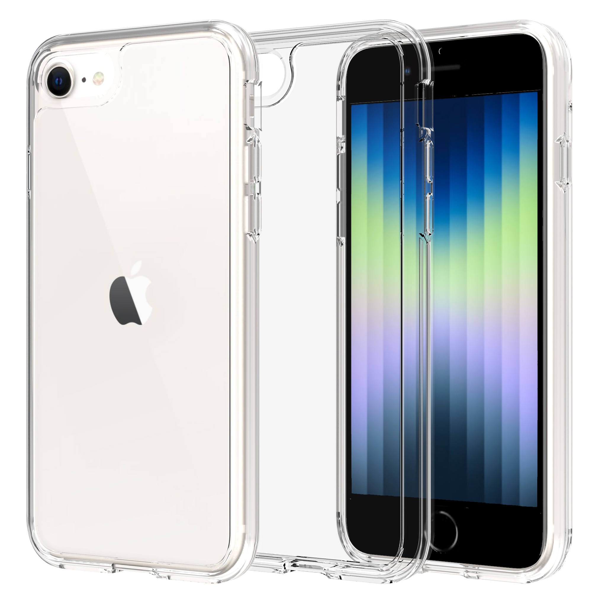 Coque hybride pour iPhone 7, transparent