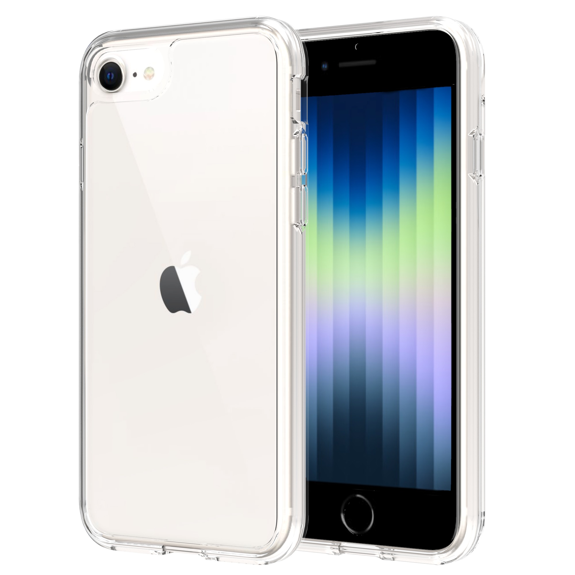 Coque hybride pour iPhone 7, transparent