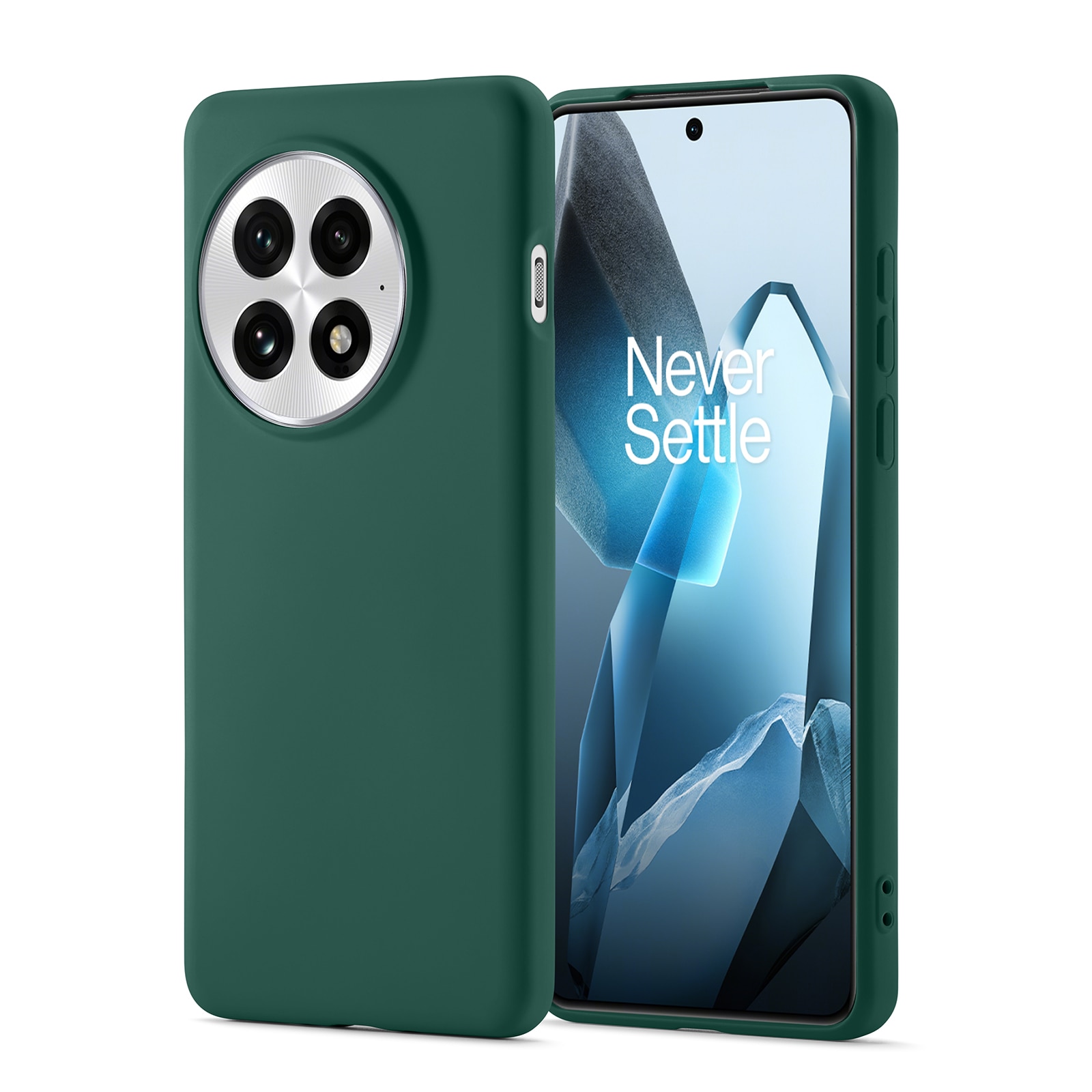 Coque TPU  OnePlus 13, vert foncé