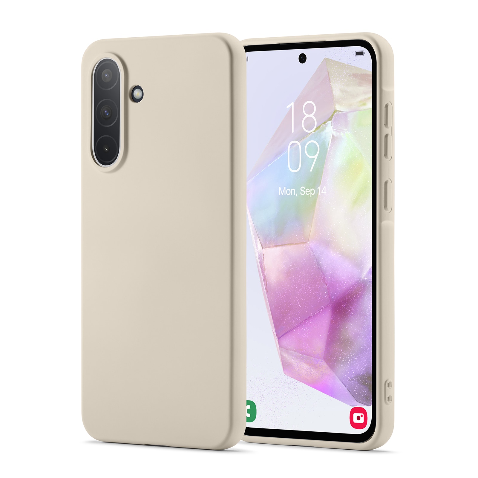 Coque TPU Samsung Galaxy A56, Beige