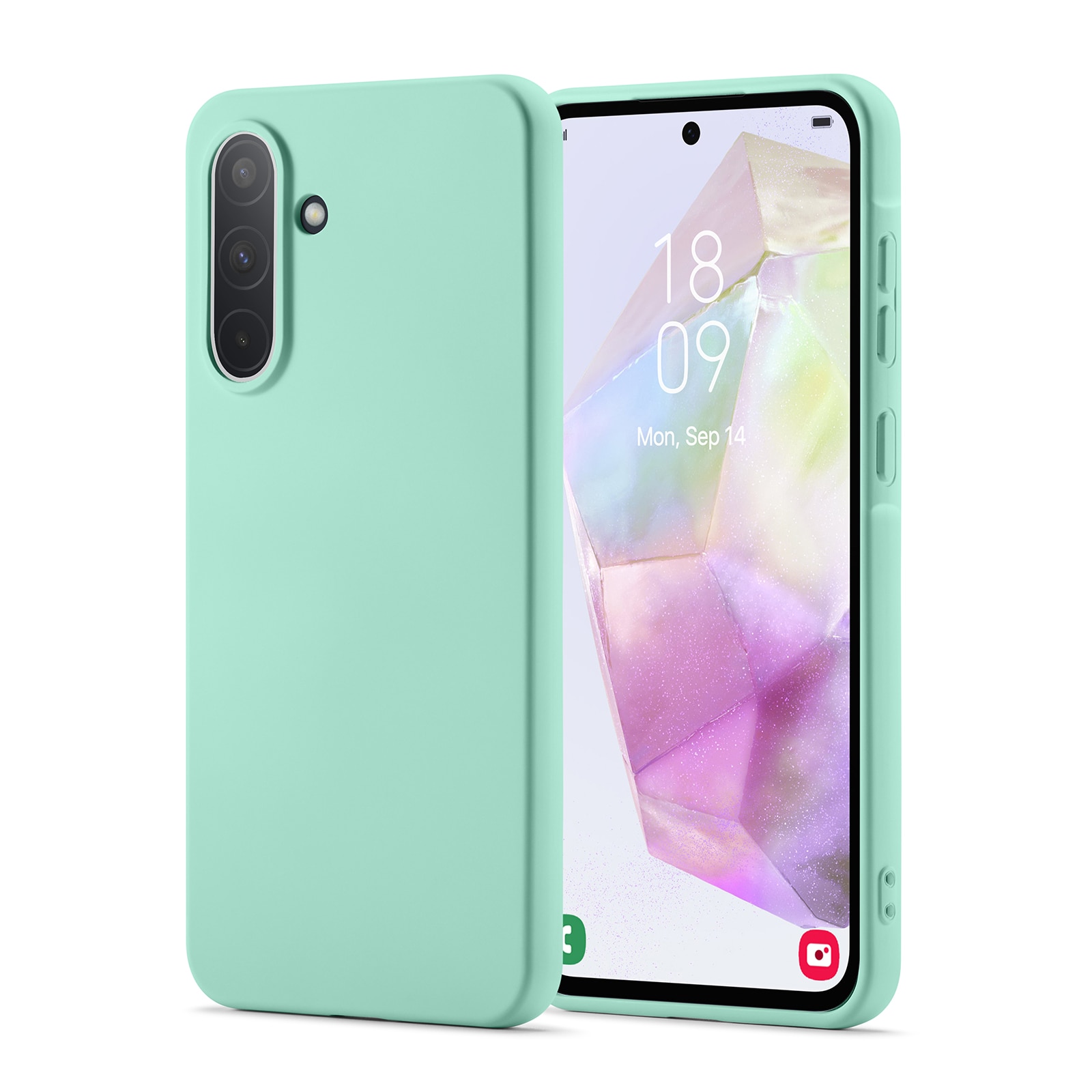 Coque TPU Samsung Galaxy A56, Vert