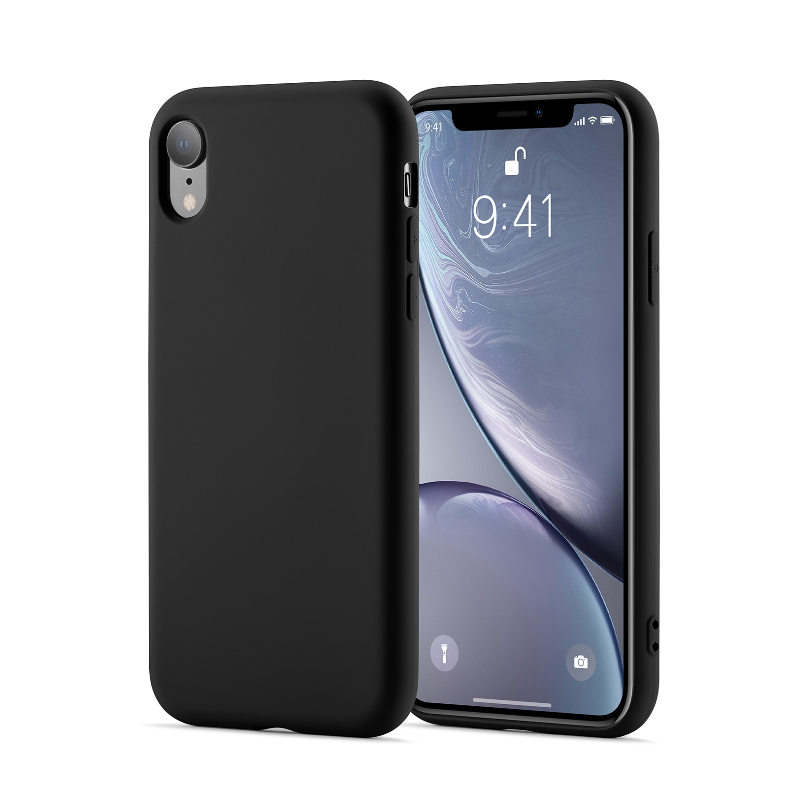 Coque TPU iPhone Xr, noir