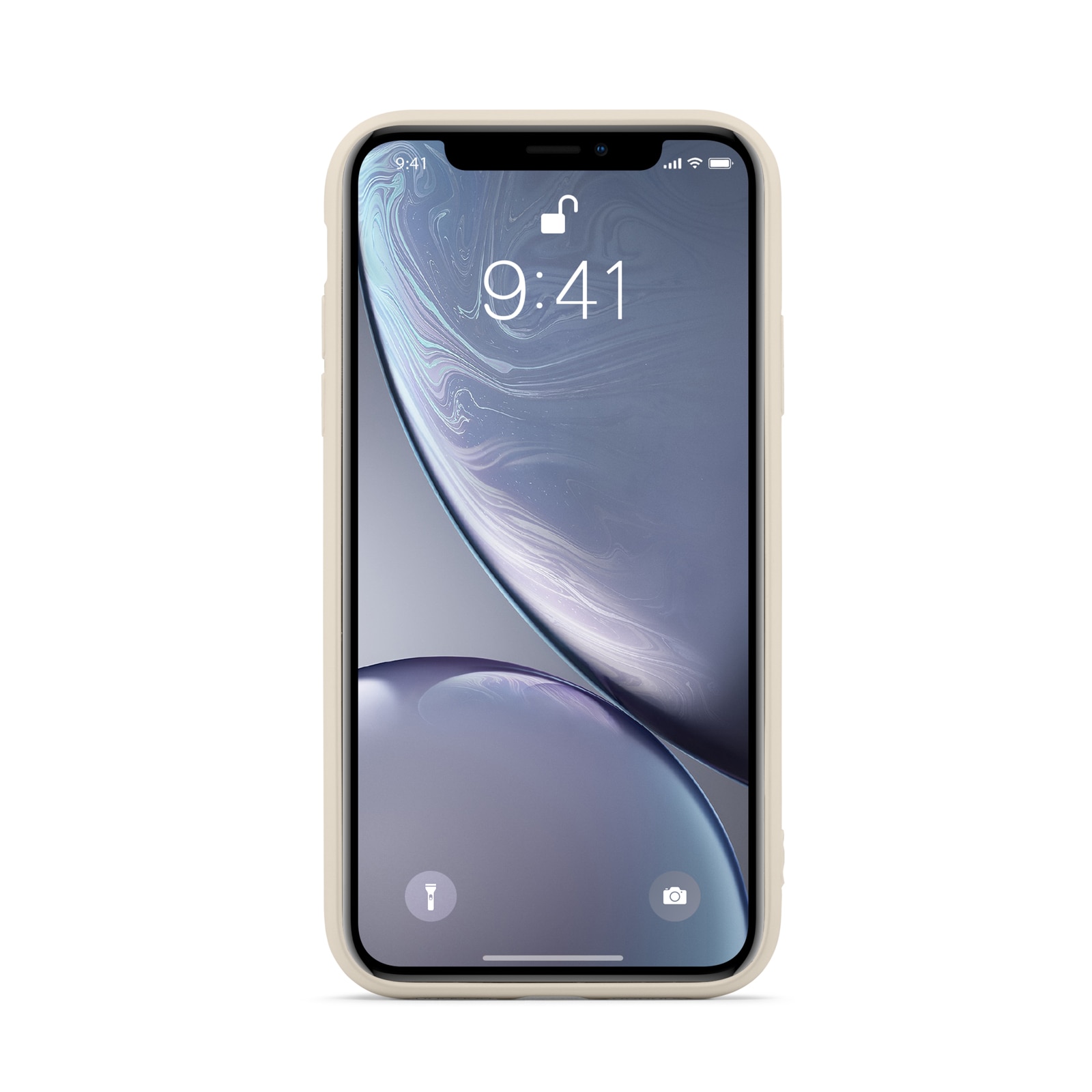 Coque TPU iPhone Xr, beige