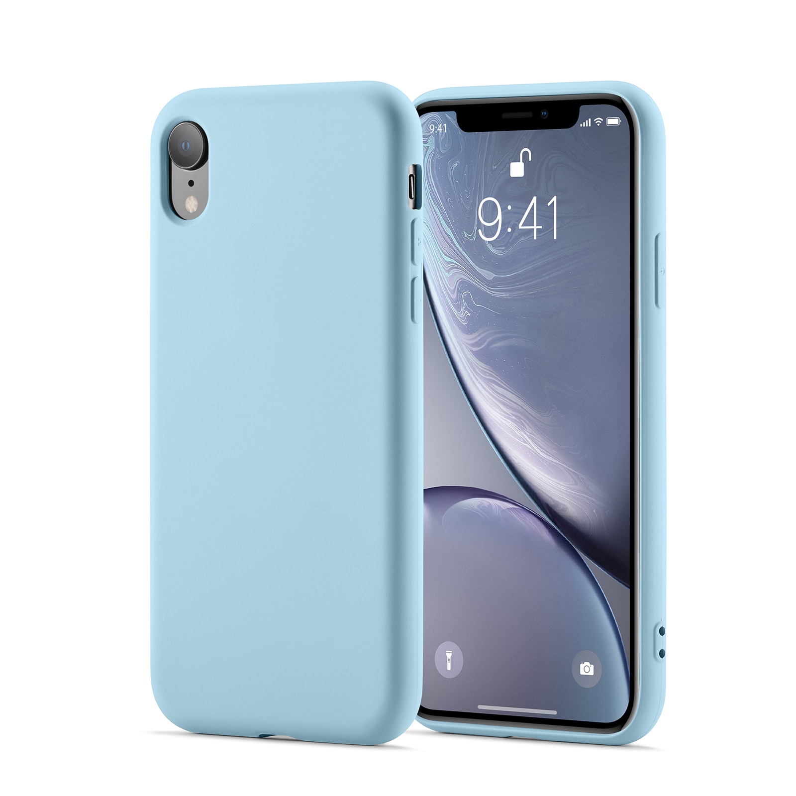 Coque TPU iPhone Xr, bleu