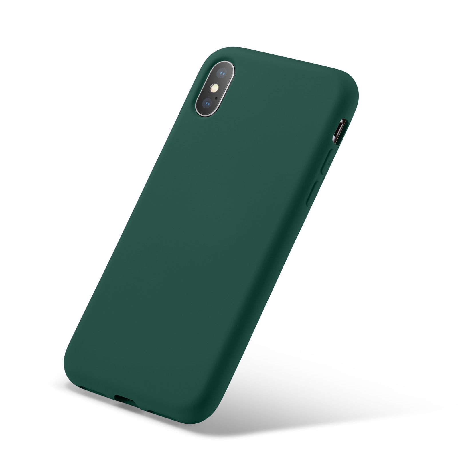 Coque TPU iPhone X/XS, vert foncé