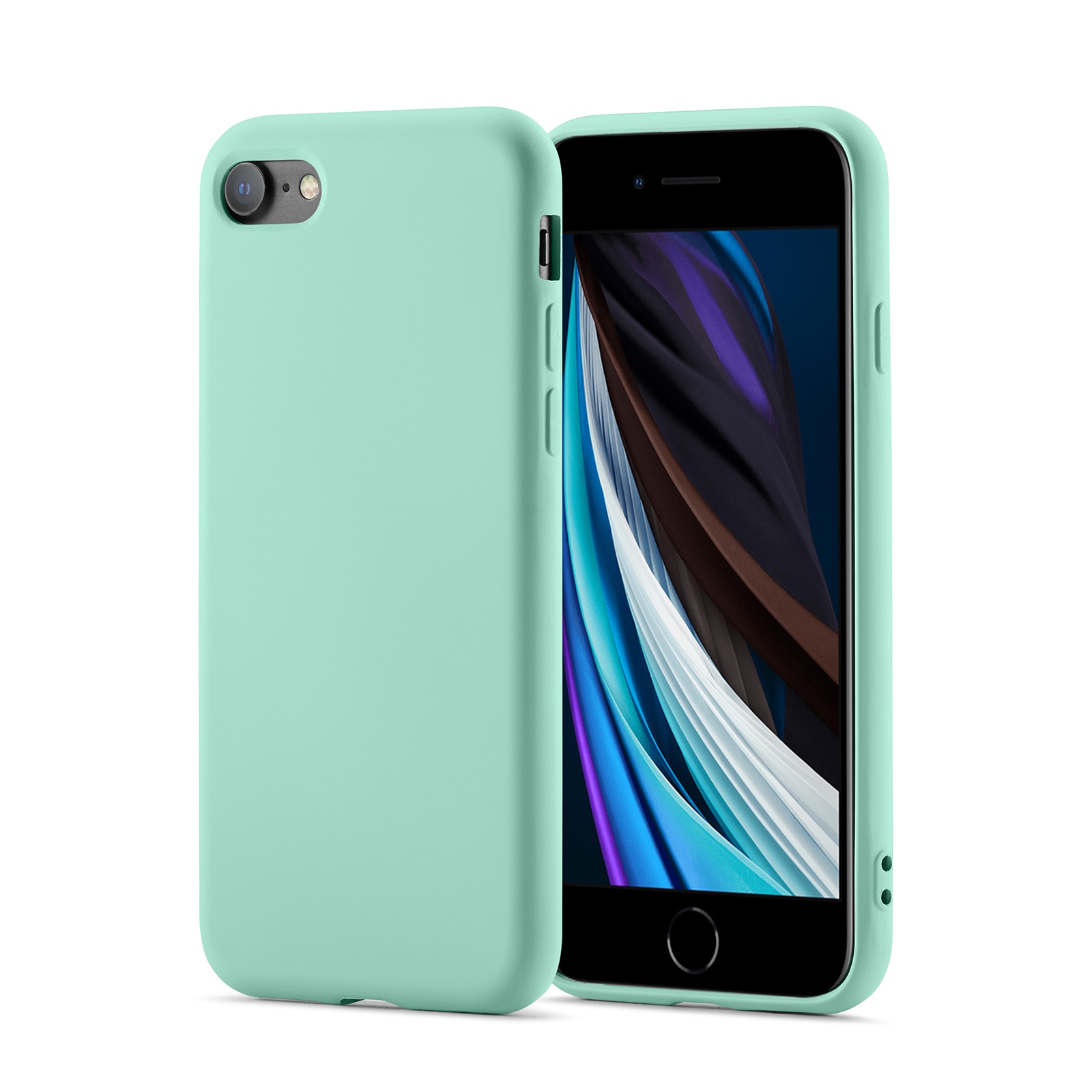 Coque TPU iPhone SE 2020, vert