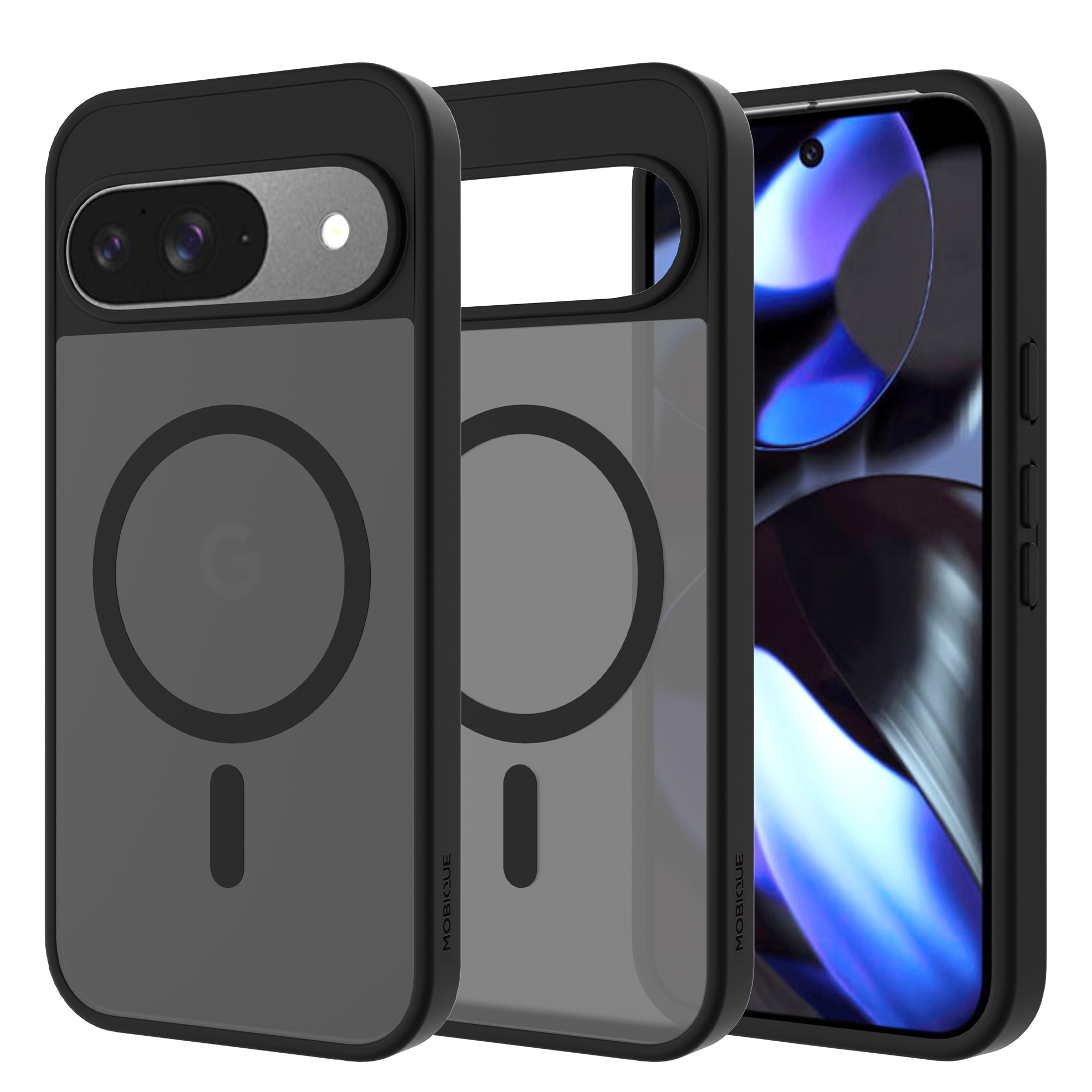 Coque Magnetic Hybrid Google Pixel 9, Frosted Black