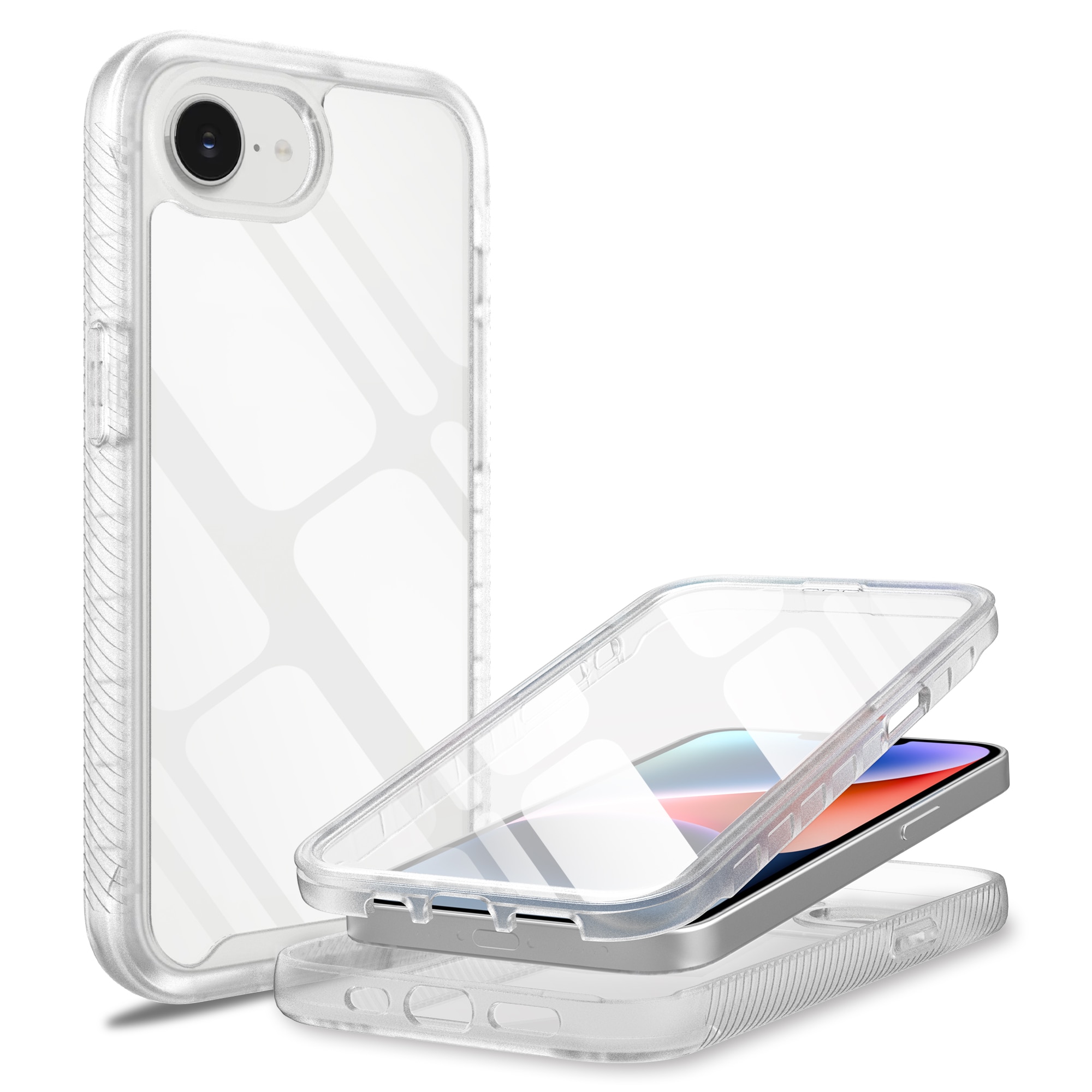 Coque Full Protection iPhone 16e, Transparent