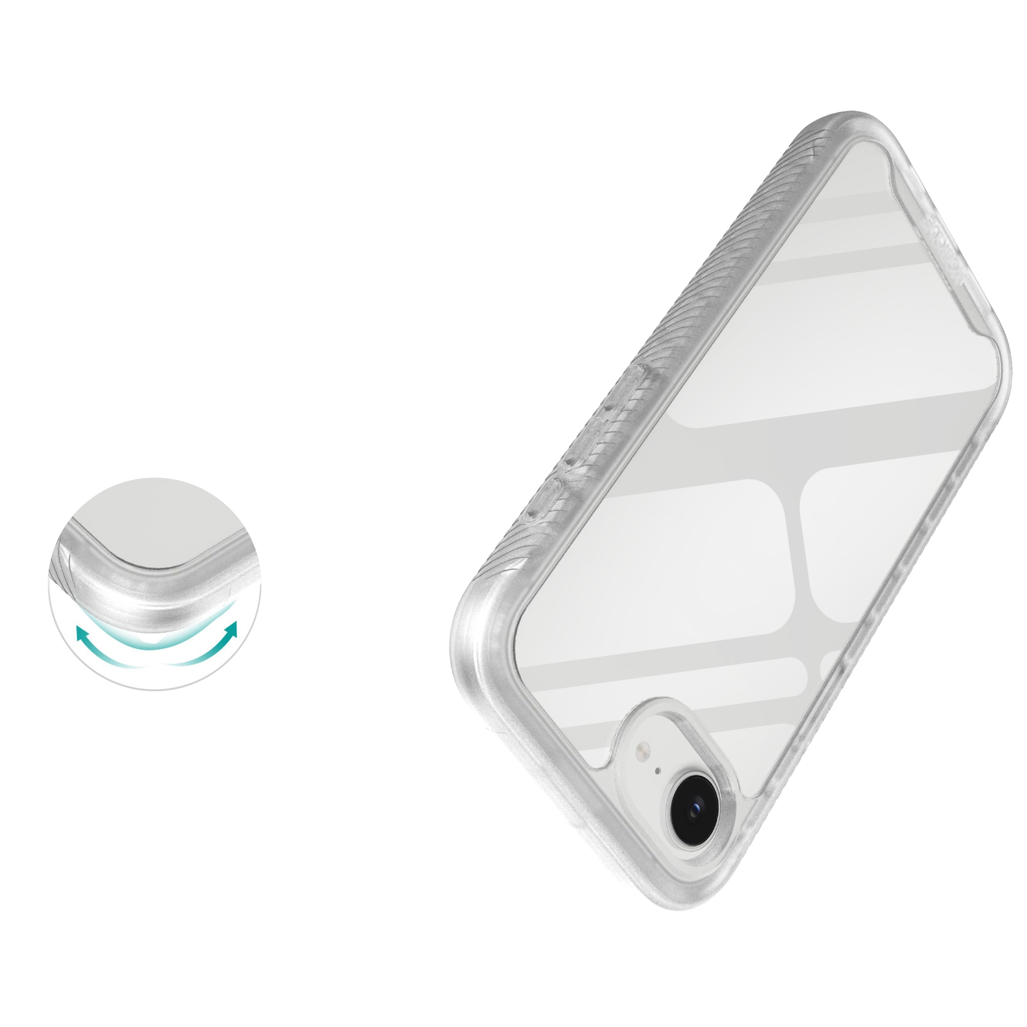 Coque Full Protection iPhone 16e, Transparent