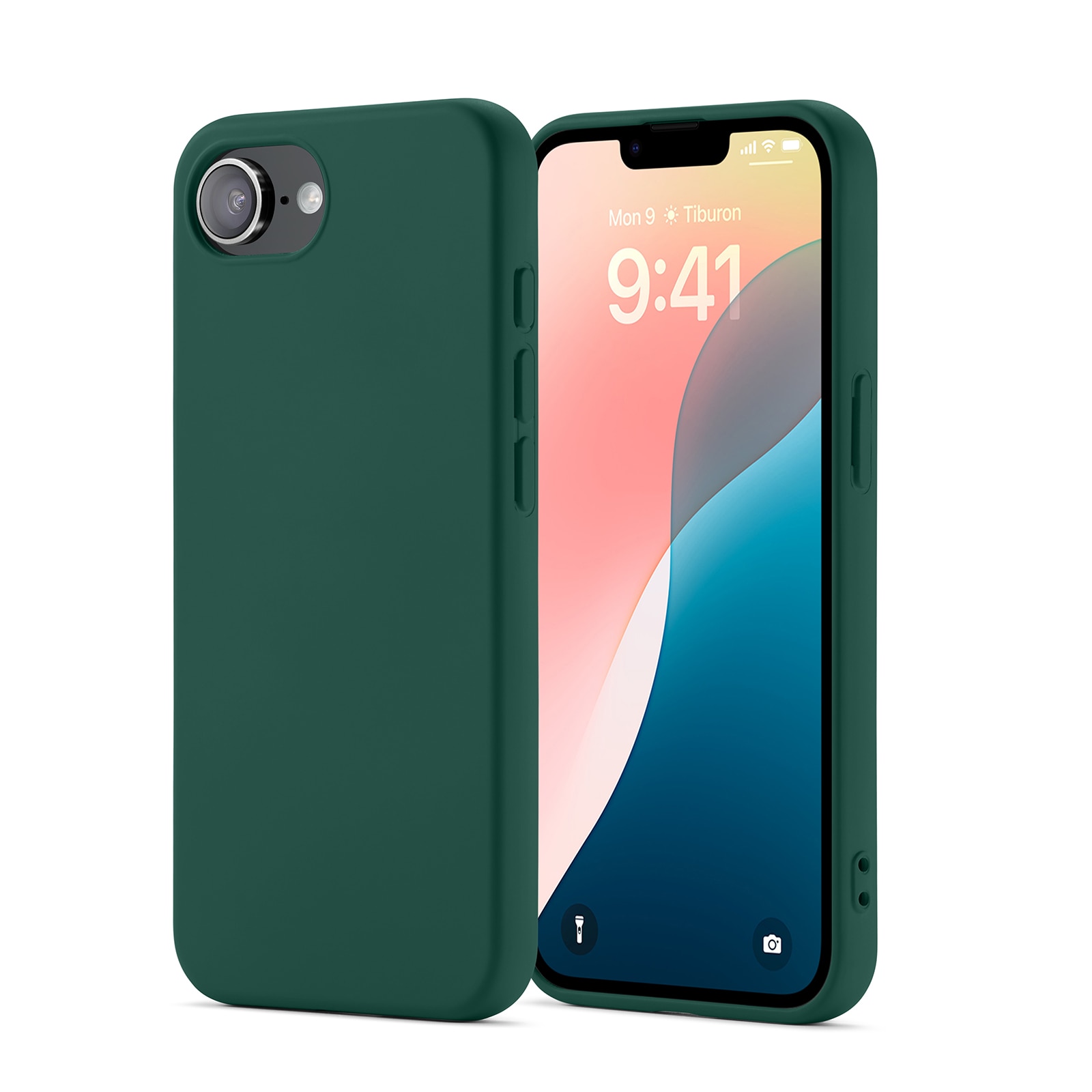 Coque TPU iPhone 16e, vert foncé