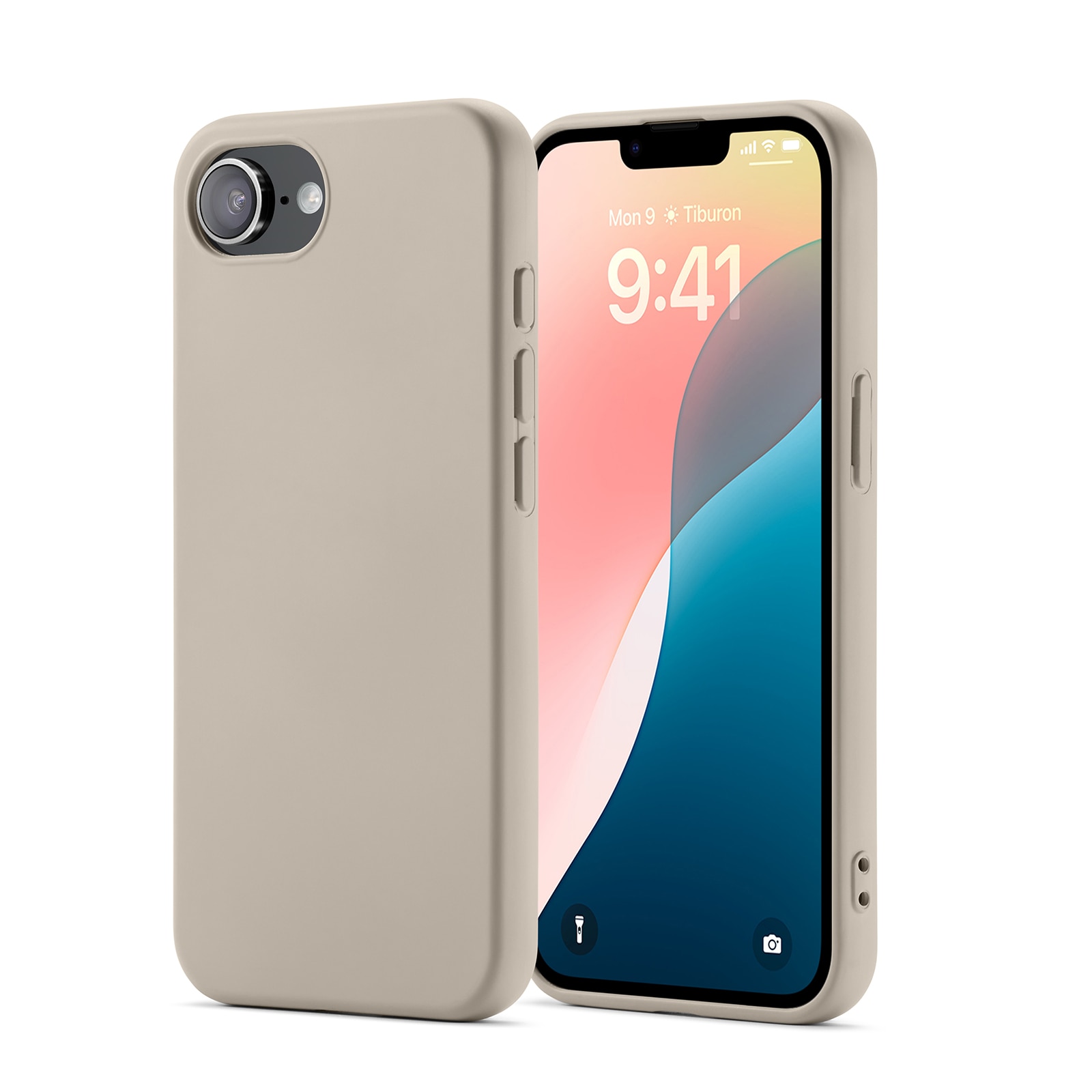 Coque TPU iPhone 16e, Beige