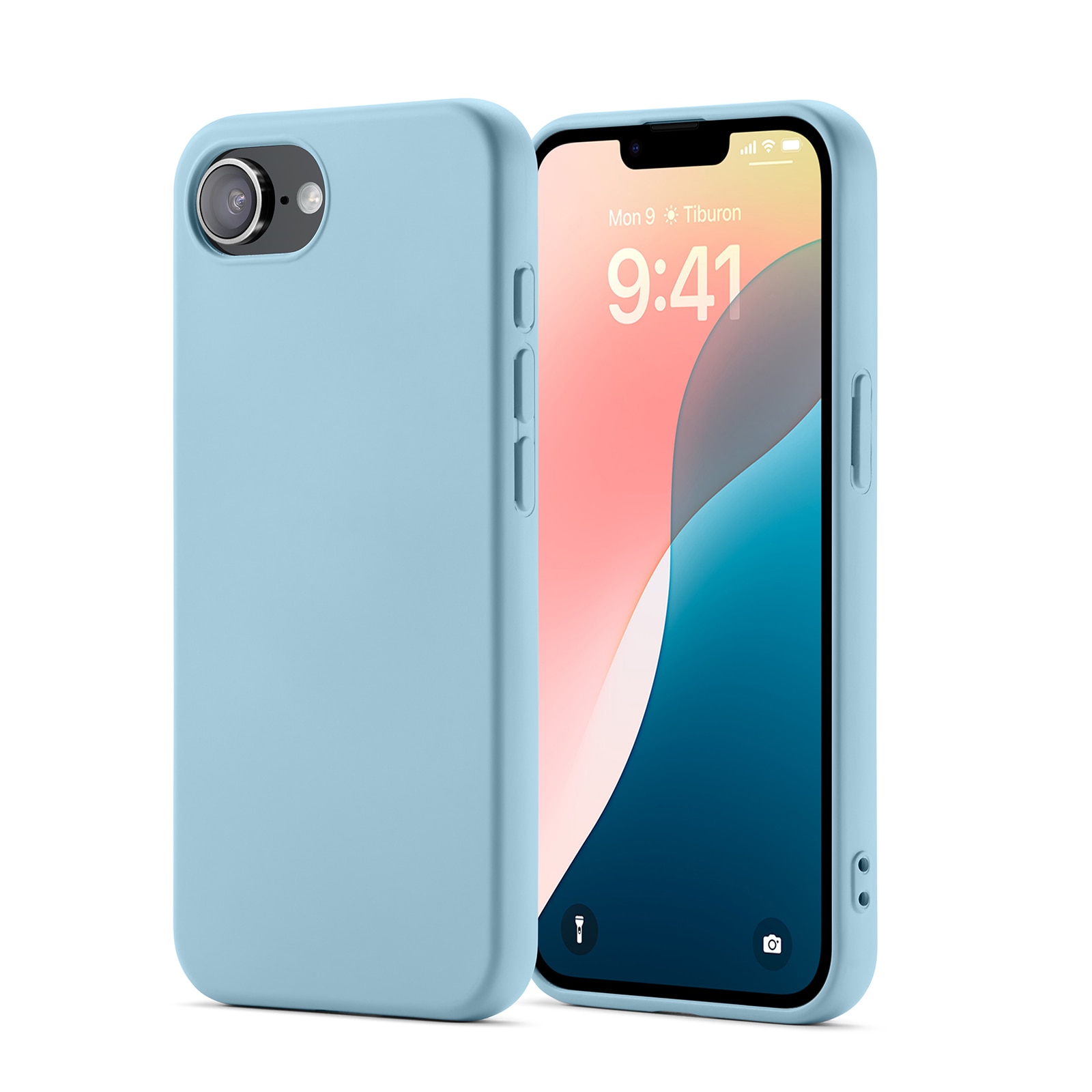 Coque TPU iPhone 16e, Bleu