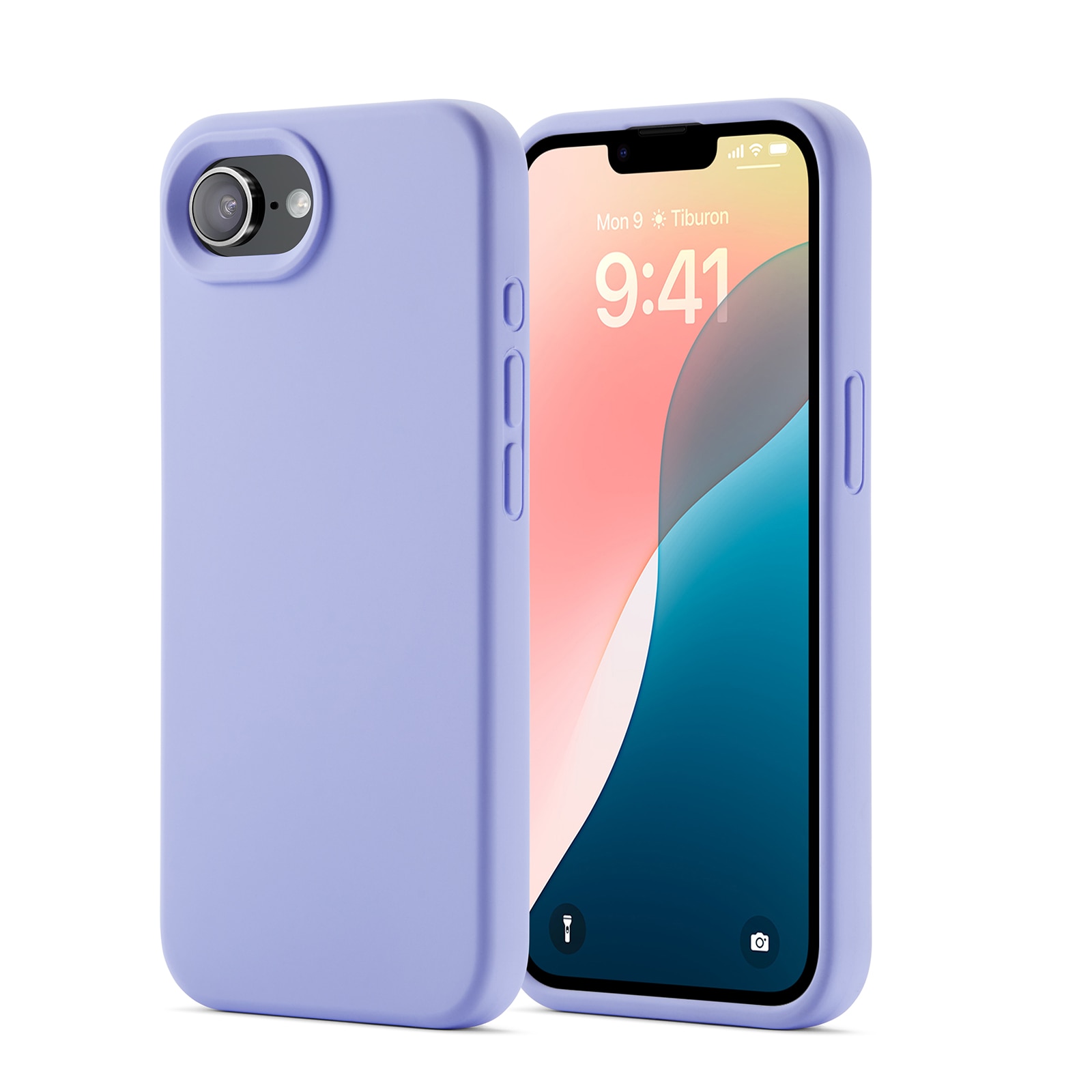 Coque en silicone Magnetic iPhone 16e, Violet