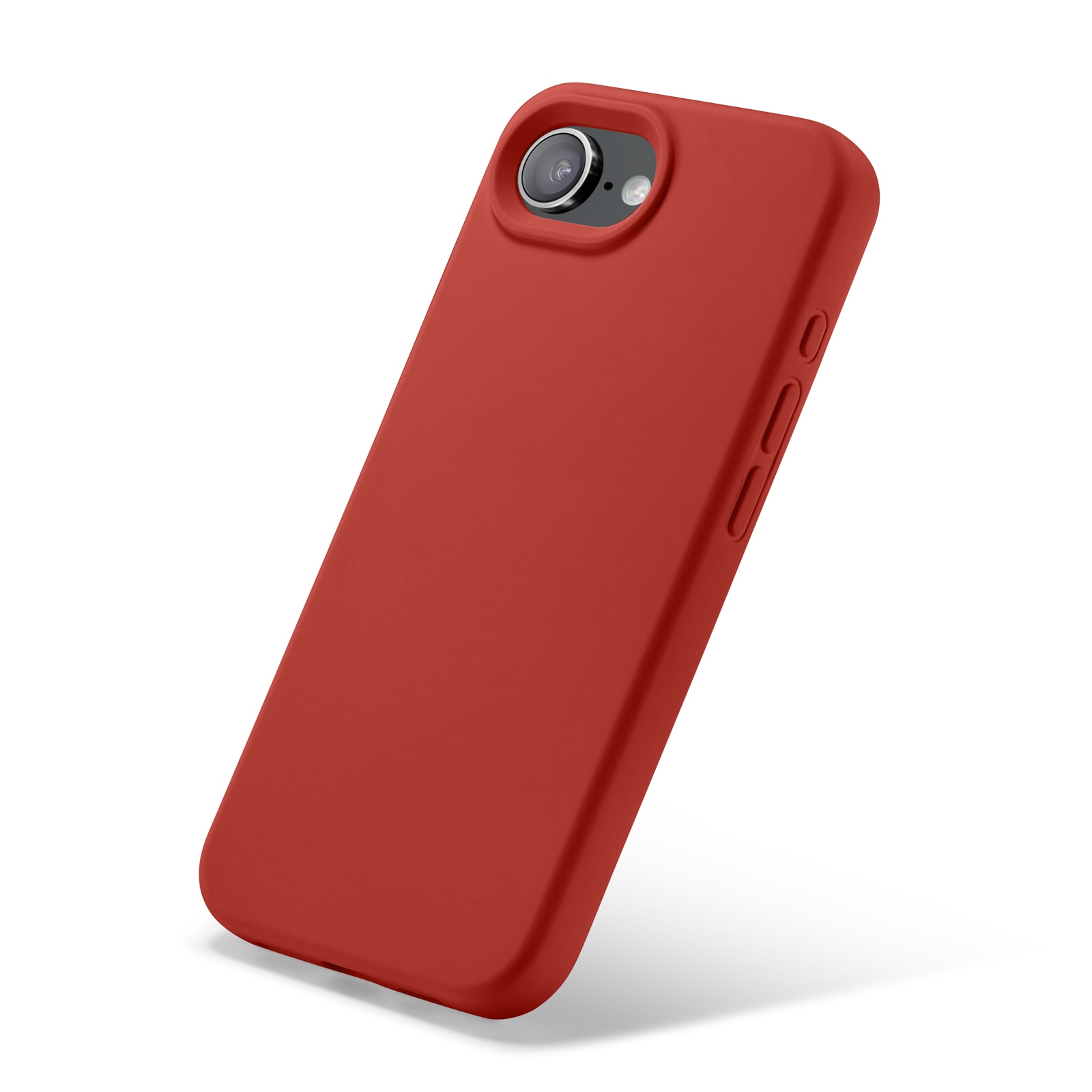 Coque en silicone Magnetic iPhone 16e, Lava Red