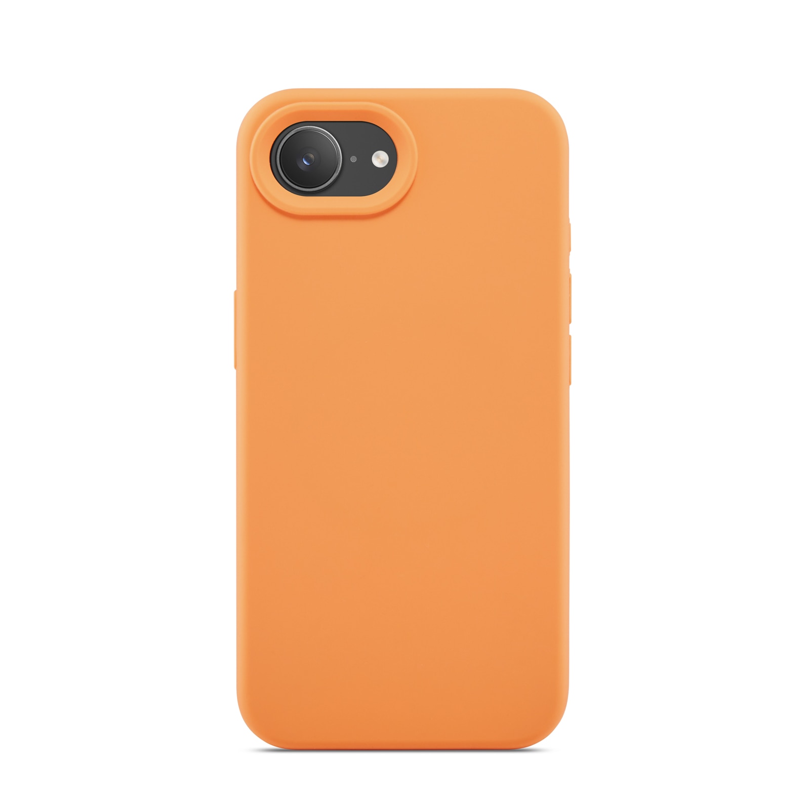 Coque en silicone Magnetic iPhone 16e, Solar Orange