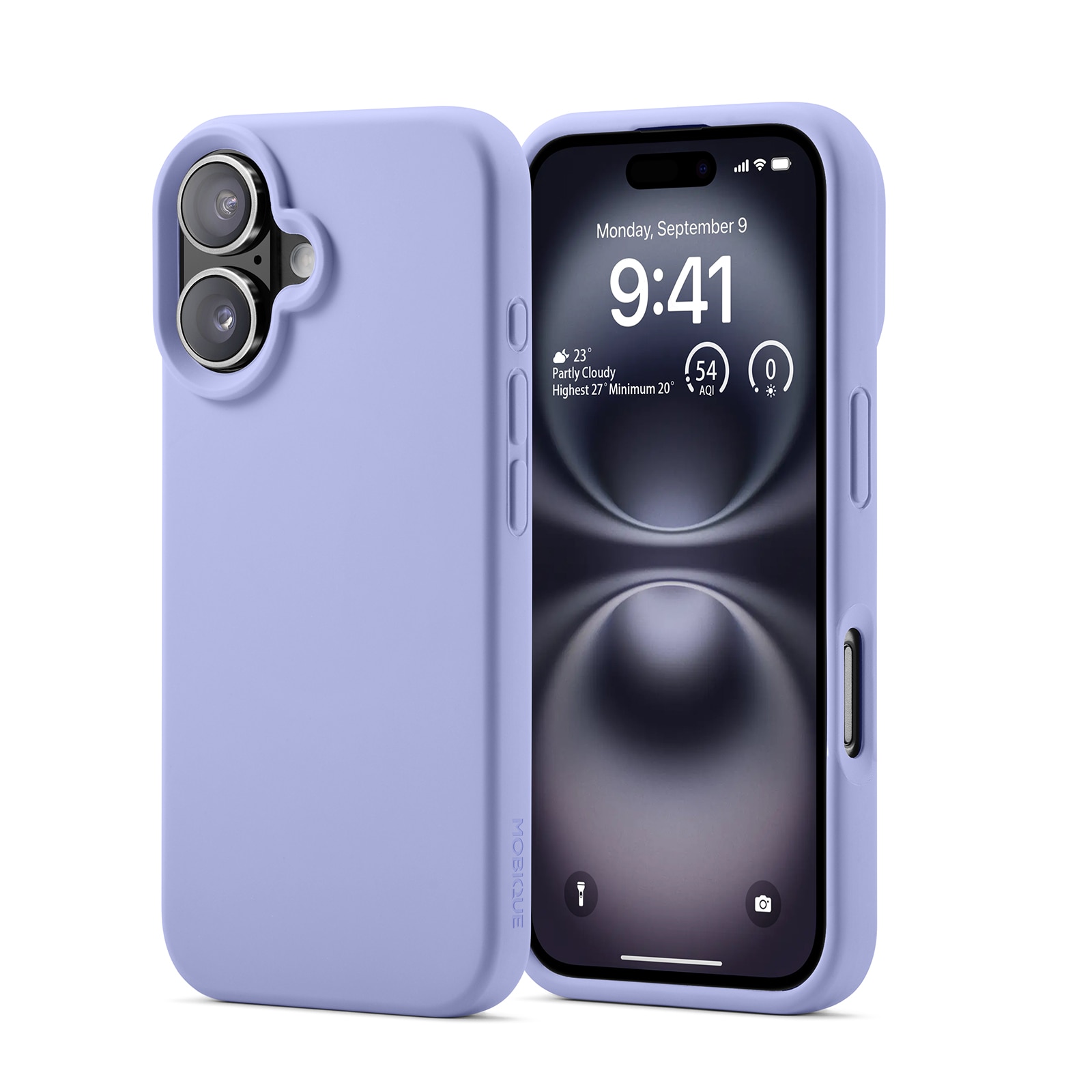 Coque en silicone Magnetic iPhone 16, Violet