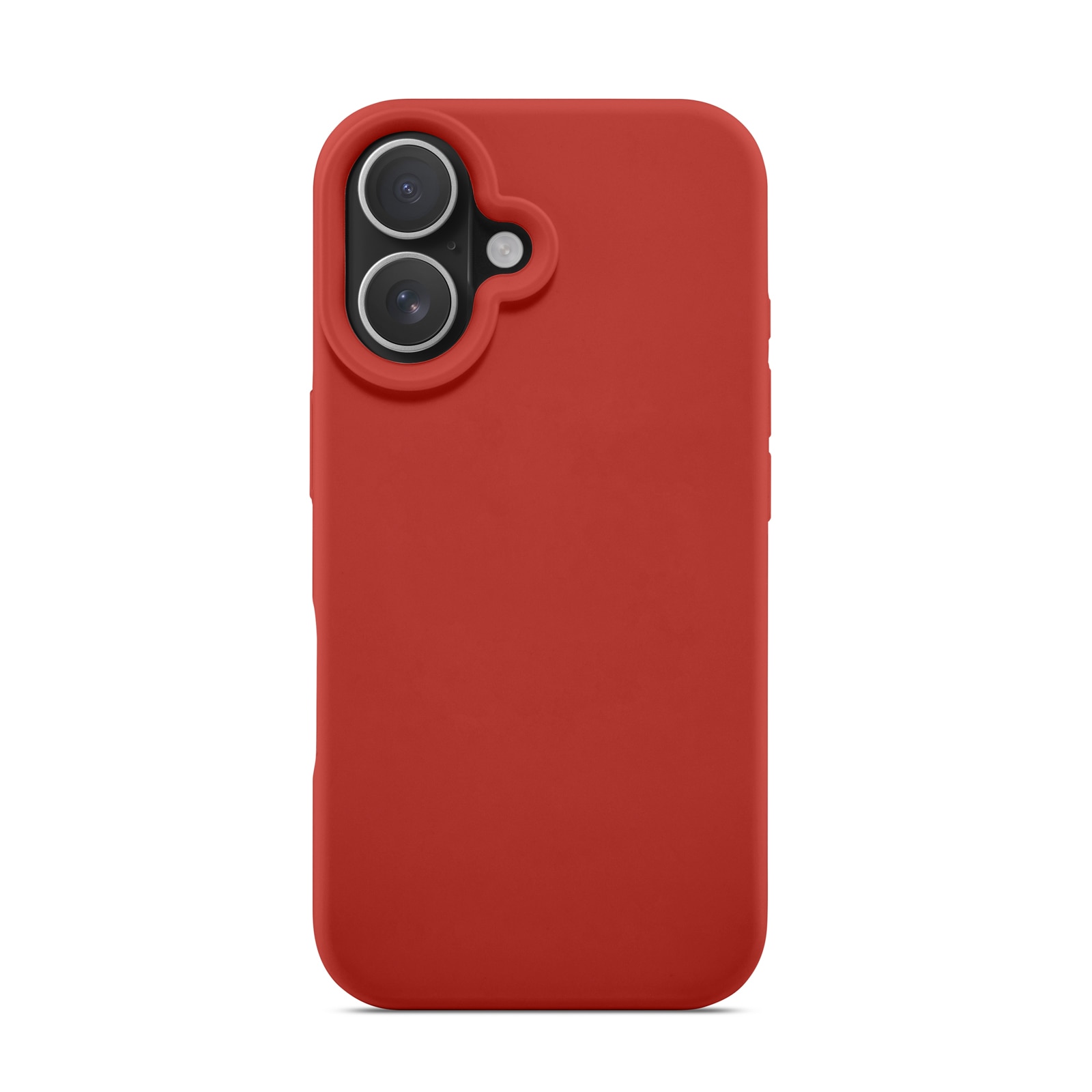 Coque en silicone Magnetic iPhone 16, Lava Red