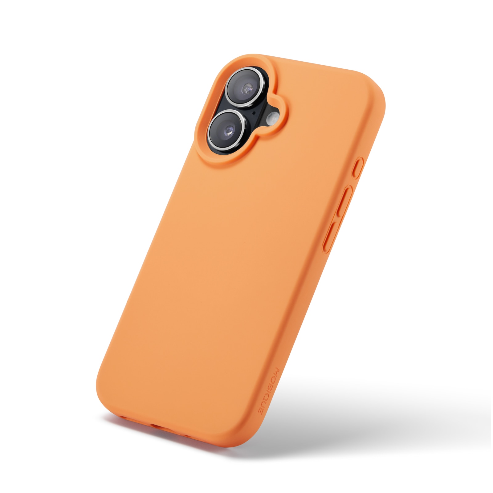 Coque en silicone Magnetic iPhone 16, Solar Orange