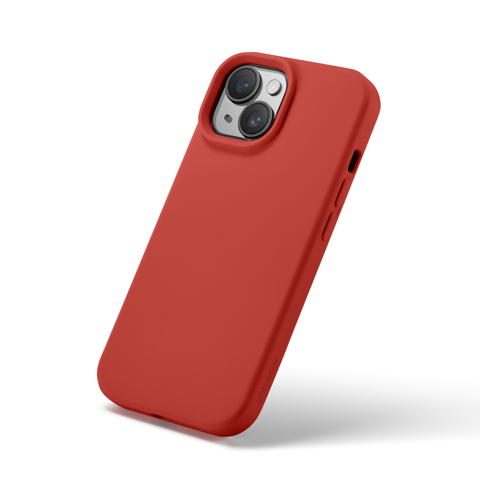 Coque en silicone Magnetic iPhone 15, Lava Red