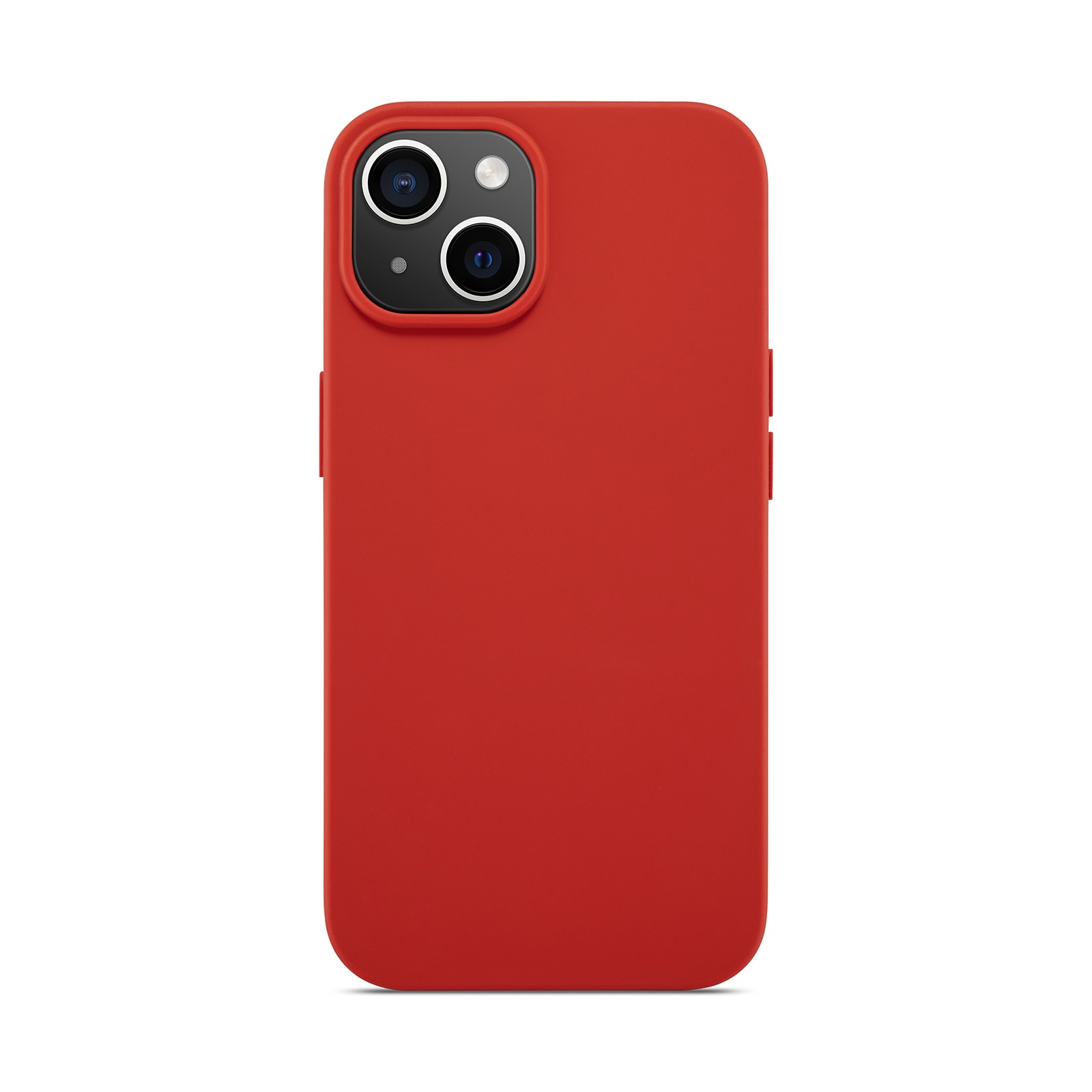 Coque en silicone Magnetic iPhone 14, Lava Red