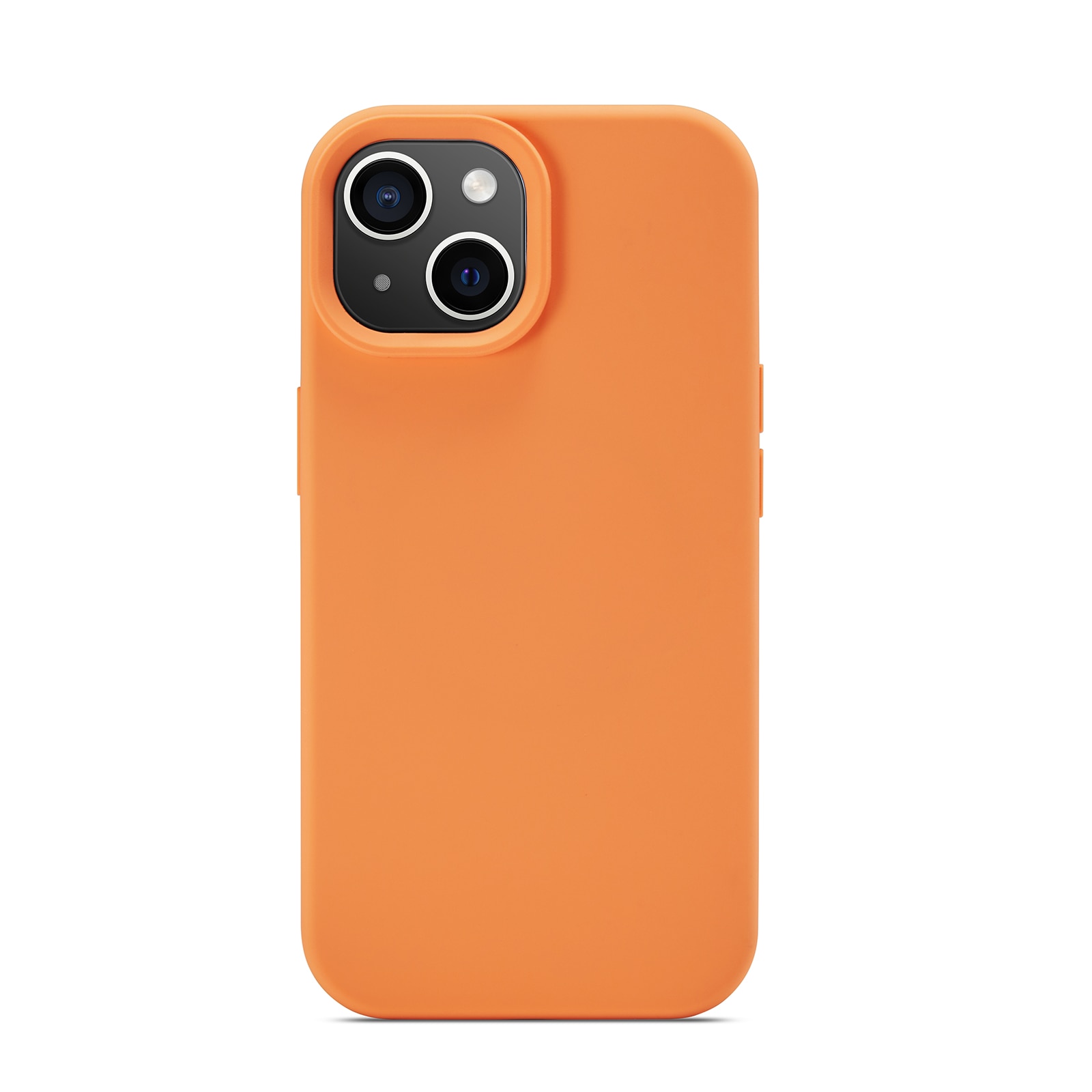 Coque en silicone Magnetic iPhone 14, Solar Orange