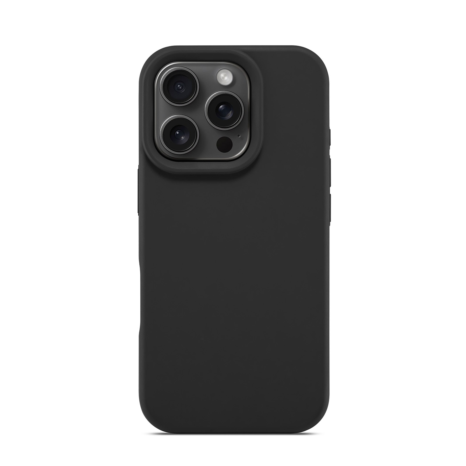 Coque en silicone Magnetic iPhone 16 Pro, Noir