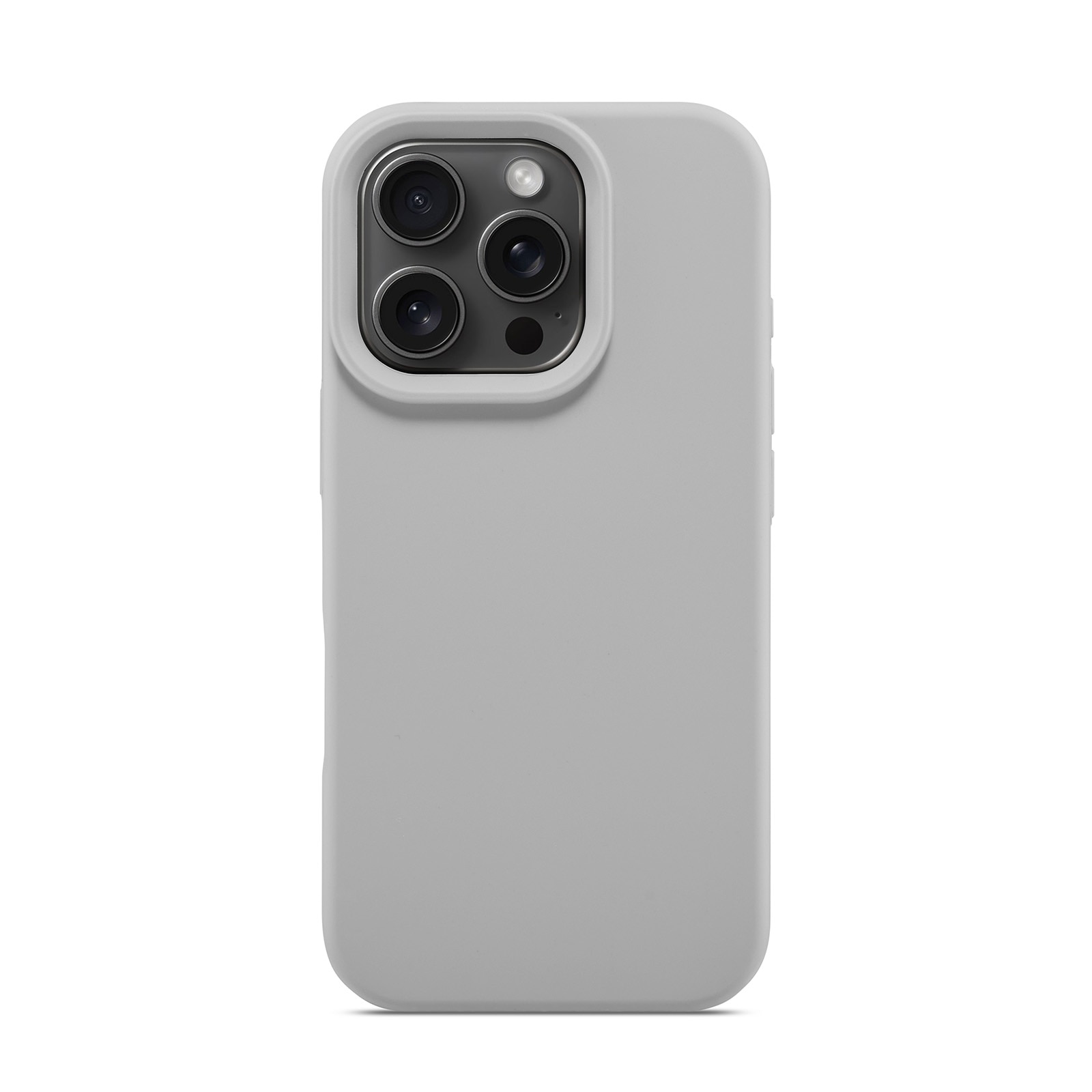 Coque en silicone Magnetic iPhone 16 Pro, Gris