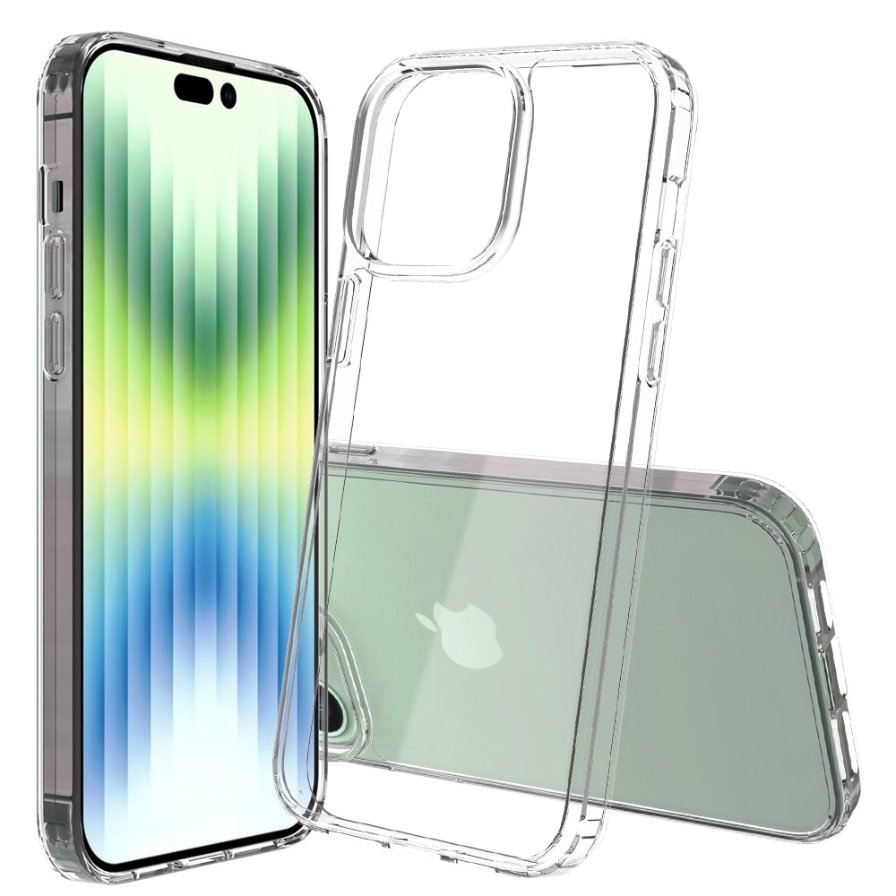 Coque hybride pour iPhone 14 Pro Max, transparent