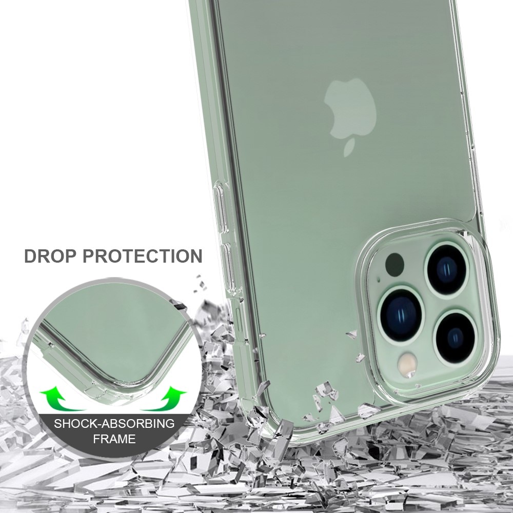 Coque hybride pour iPhone 14 Pro Max, transparent