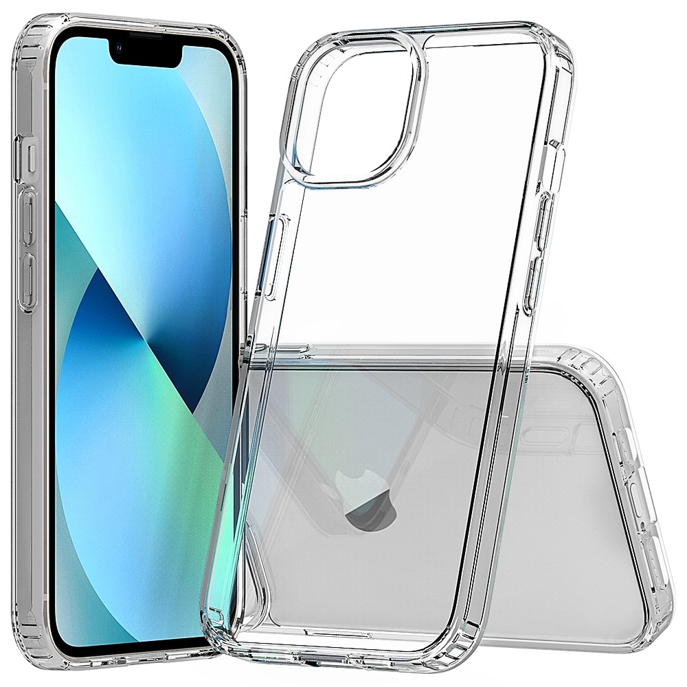 Coque hybride pour iPhone 14, transparent