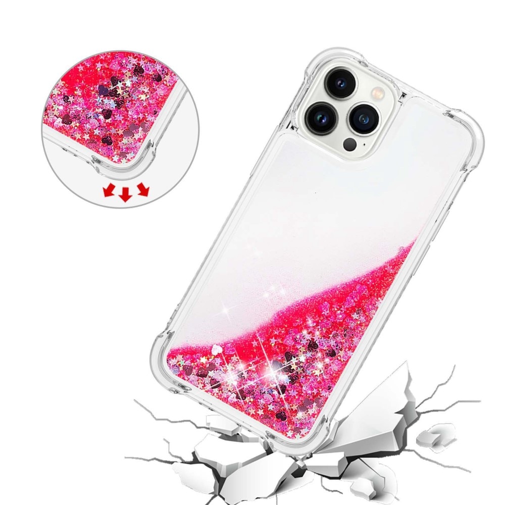 Coque Glitter Powder TPU iPhone 14 Pro Rose