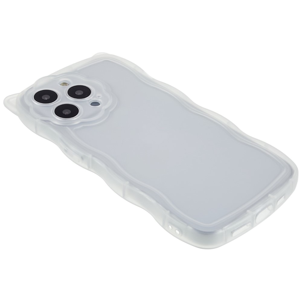 Coque Wavy Edge Chat iPhone 13 Pro, transparent