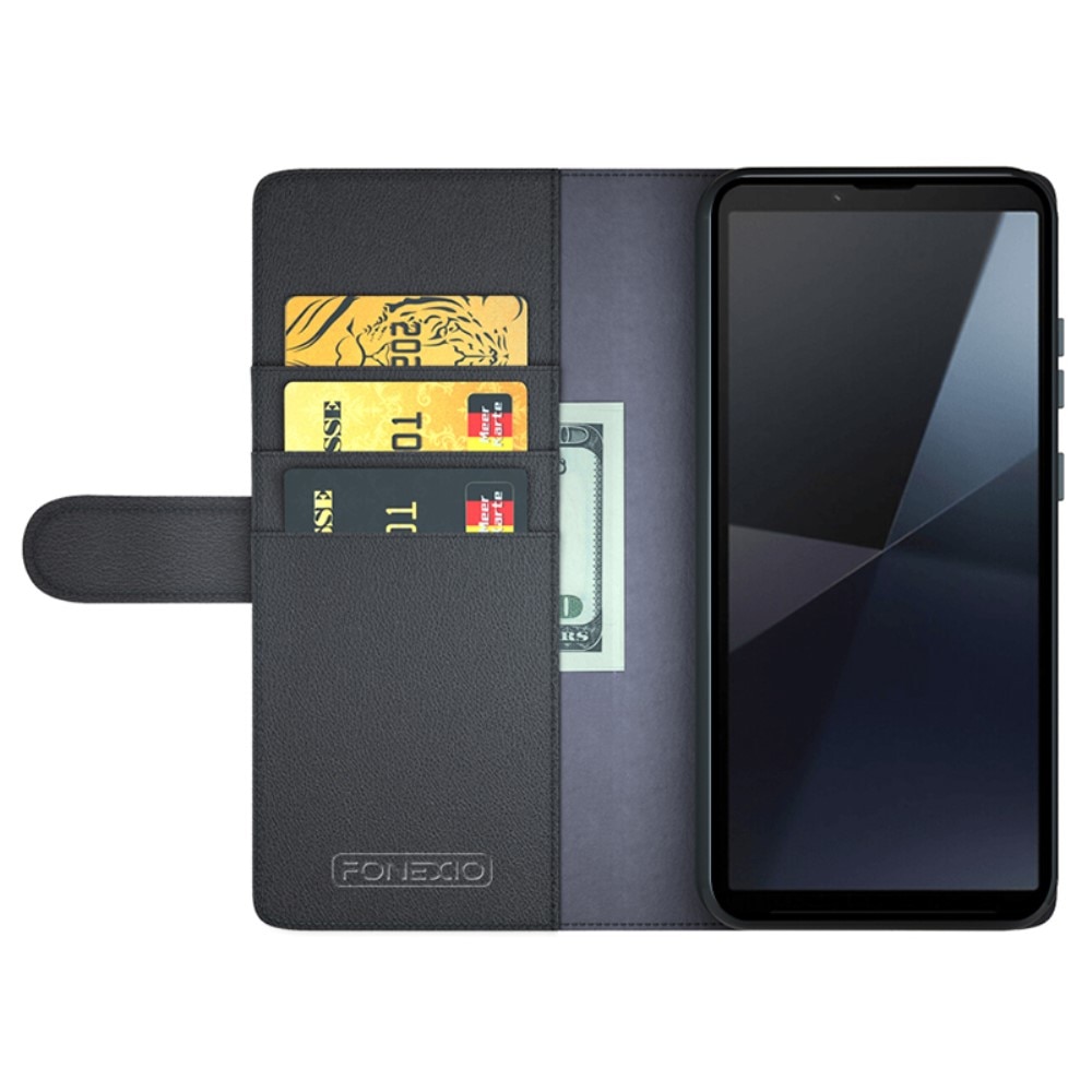 Kit pour Sony Xperia 10 VI : Coque portefeuille et protecteur d’écran