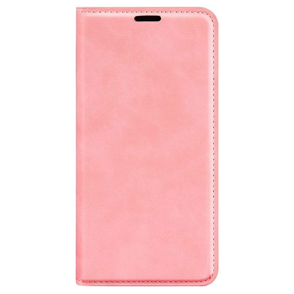 Coque portefeuille mince iPhone 16, rose