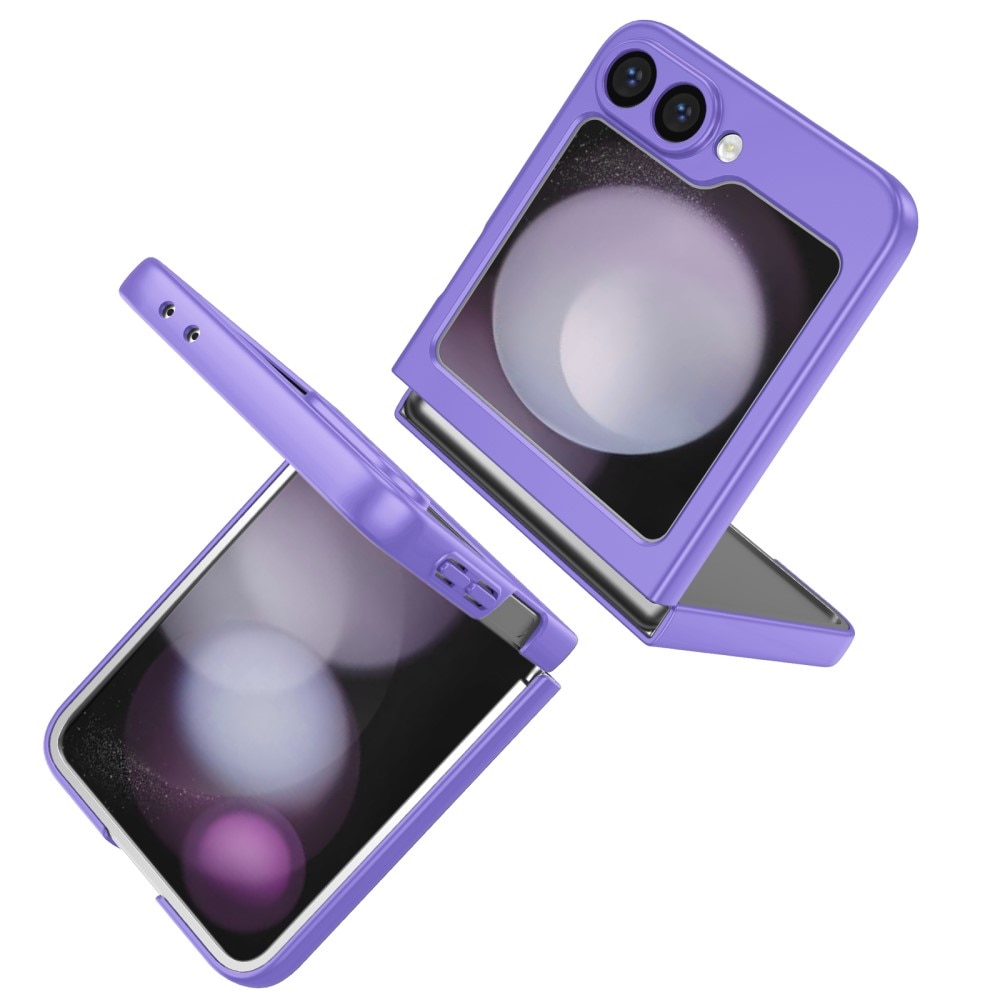 Coque magnétique avec porte-bague Samsung Galaxy Z Flip 6, violet