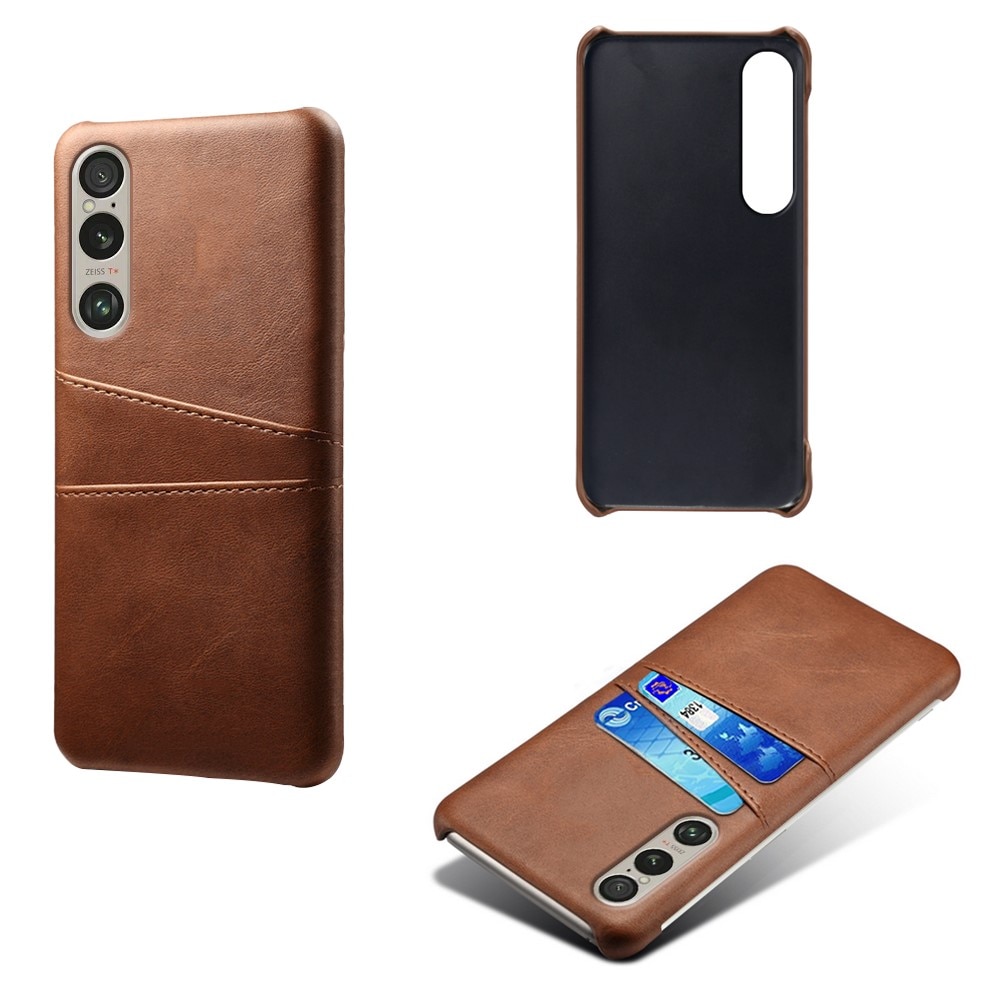 Coque Card Slots Sony Xperia 1 VI, marron