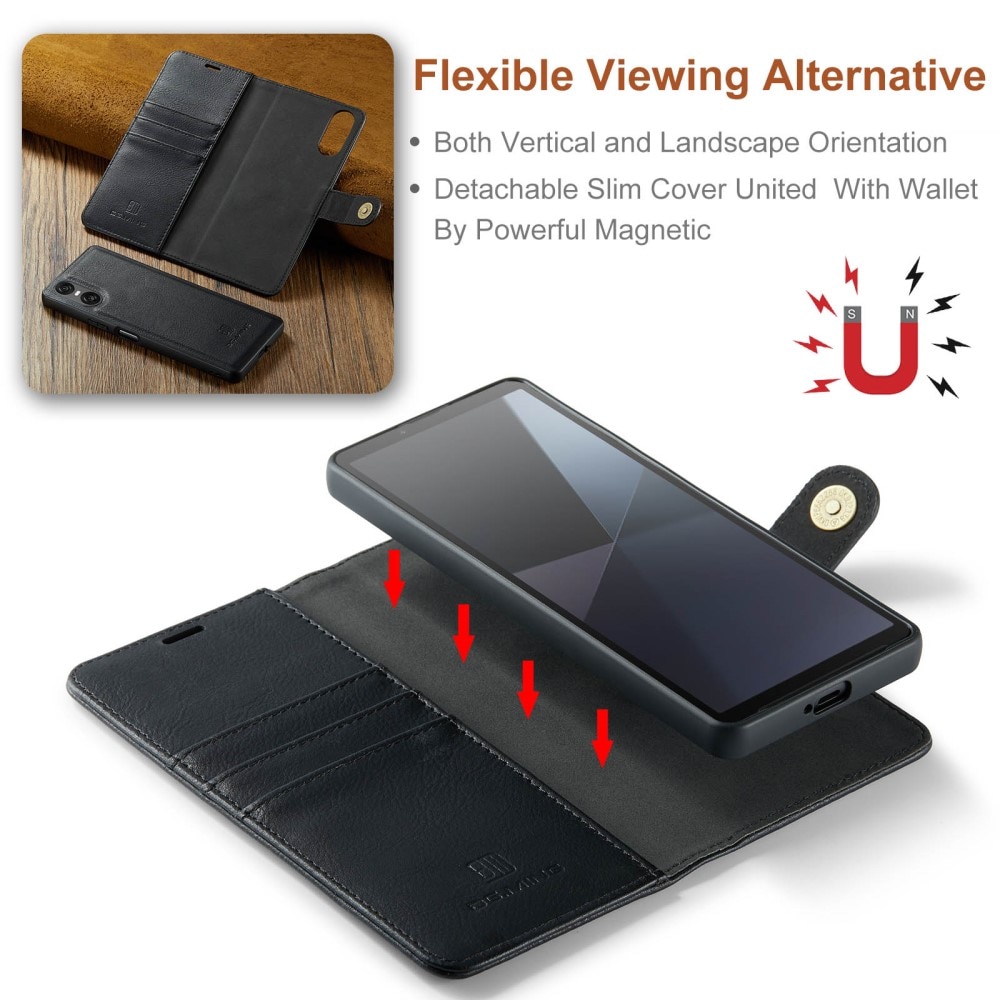 Étui portefeuille Magnet Wallet Sony Xperia 10 VI, Black