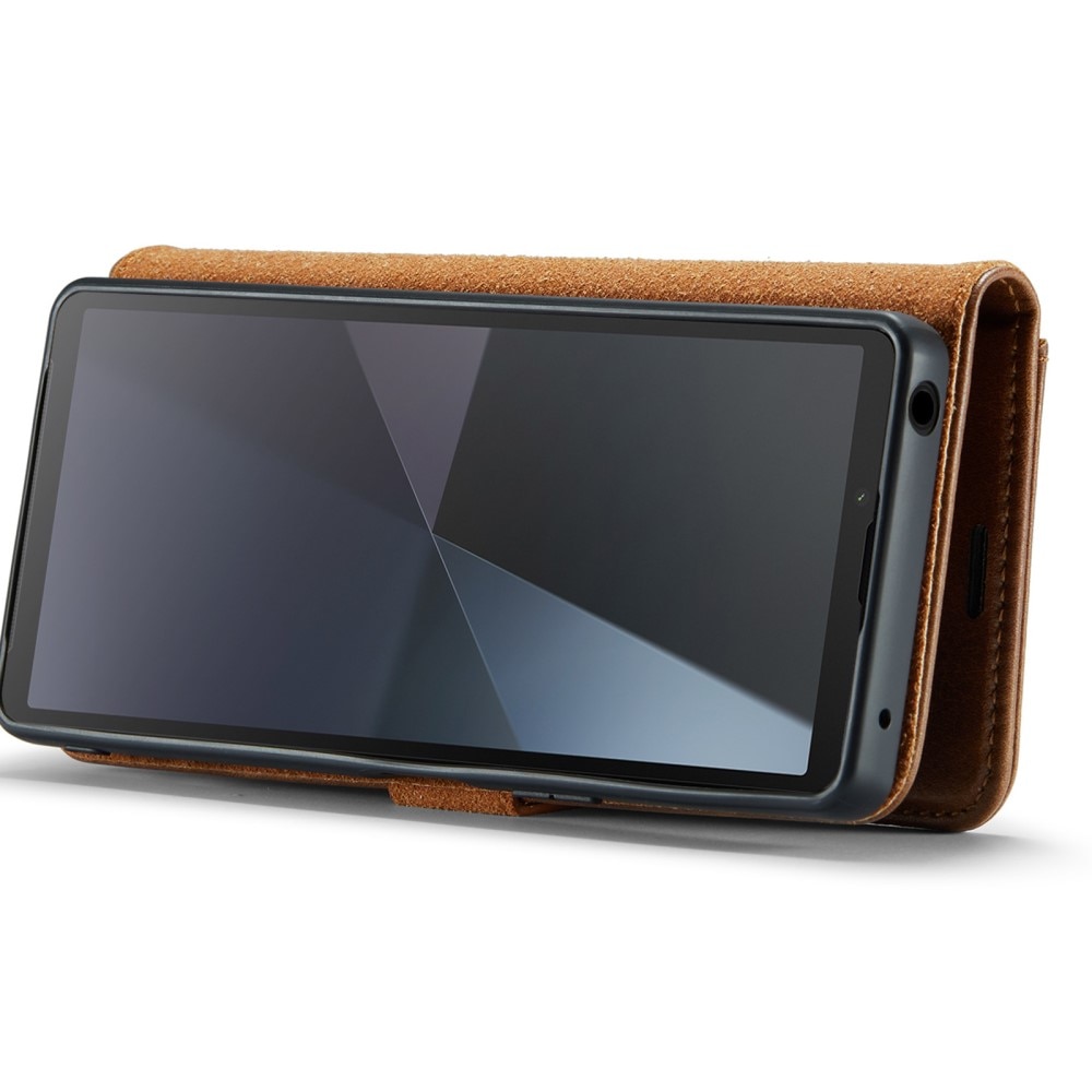 Étui portefeuille Magnet Wallet Sony Xperia 10 VI, Cognac